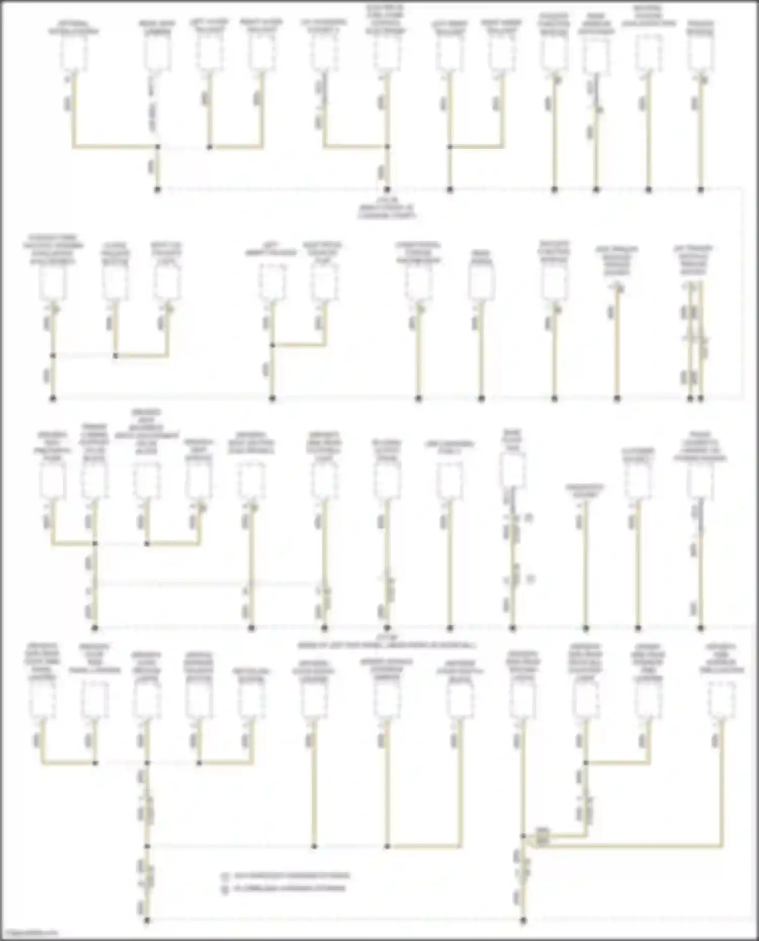 Wiring diagram driver's side rear footwell light for BMW X2 F39 (2017-2023) (2 of 2)