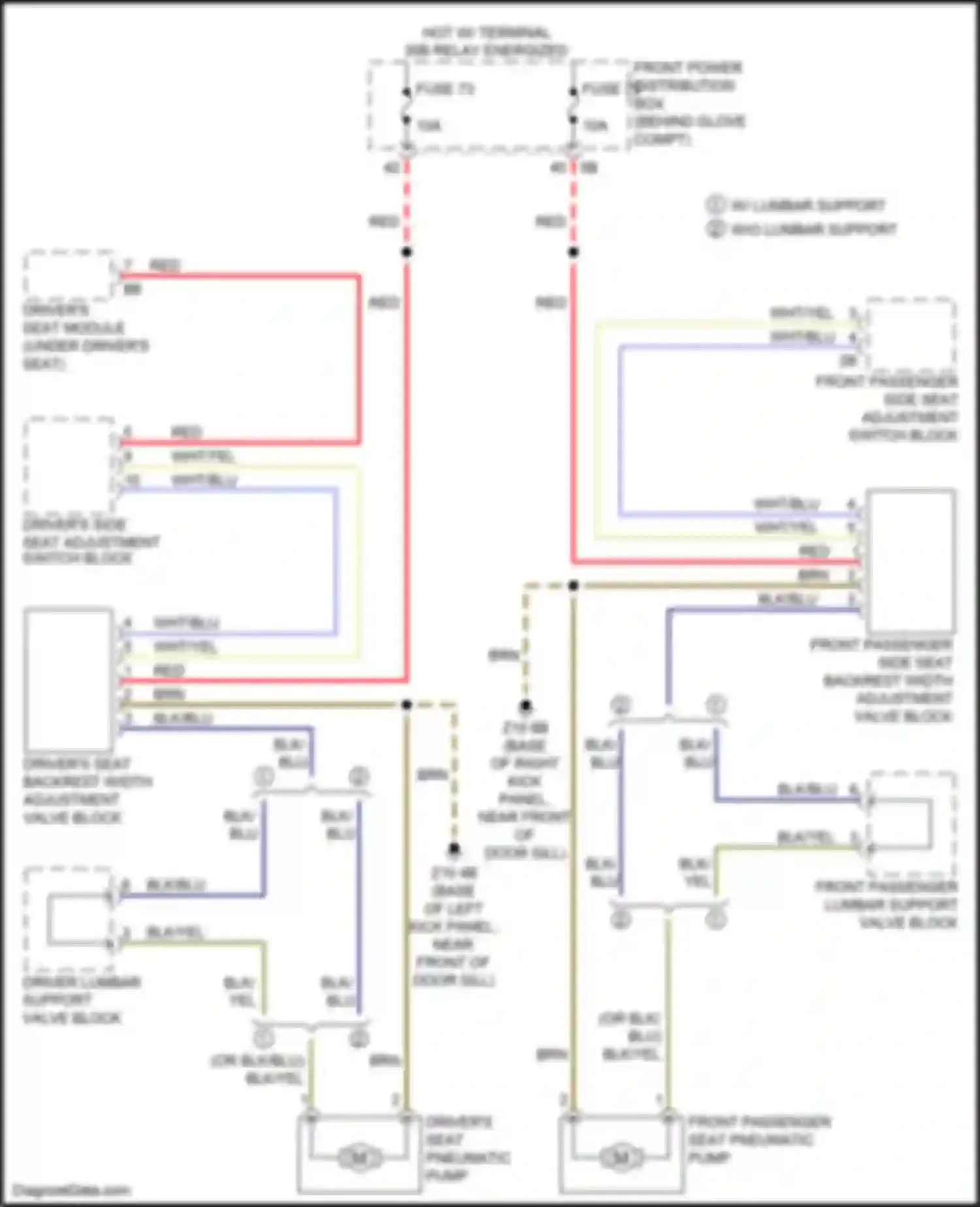 Wiring diagram hot w/ terminal for BMW X2 F39 (2017-2023) (18 of 33)