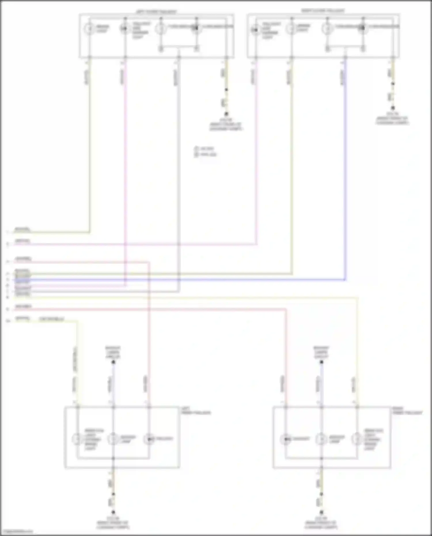 Wiring diagram turn indicator for BMW X2 F39 (2017-2023) (3 of 3)