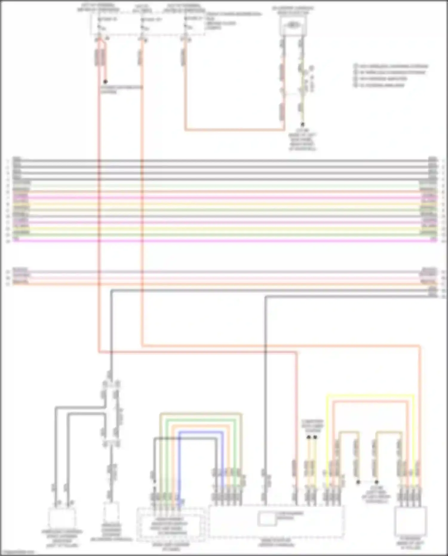 Wiring diagram w/o wireless charging storage for BMW X2 F39 (2017-2023) (1 of 10)