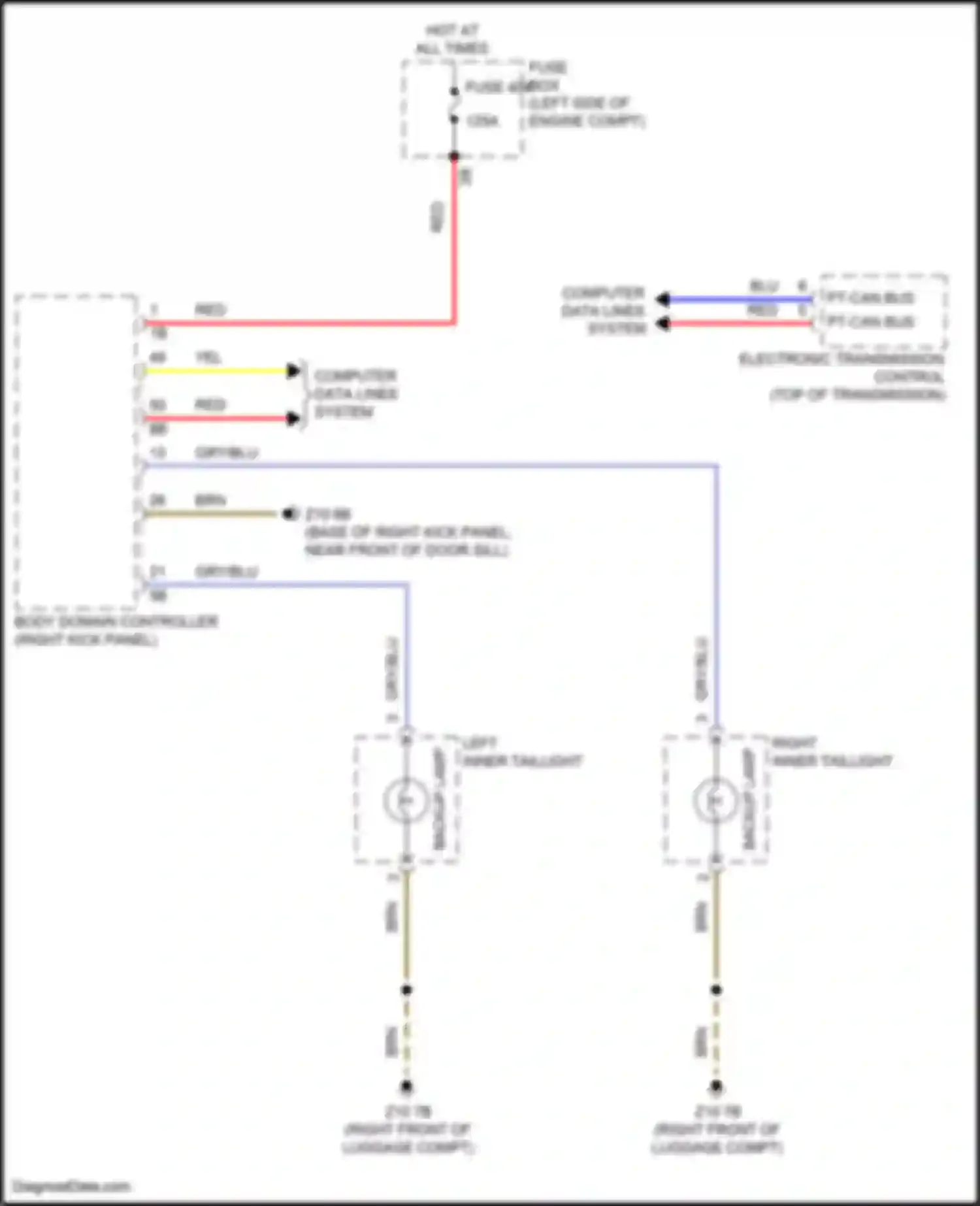 Wiring diagram yel for BMW X2 F39 (2017-2023) (31 of 85)