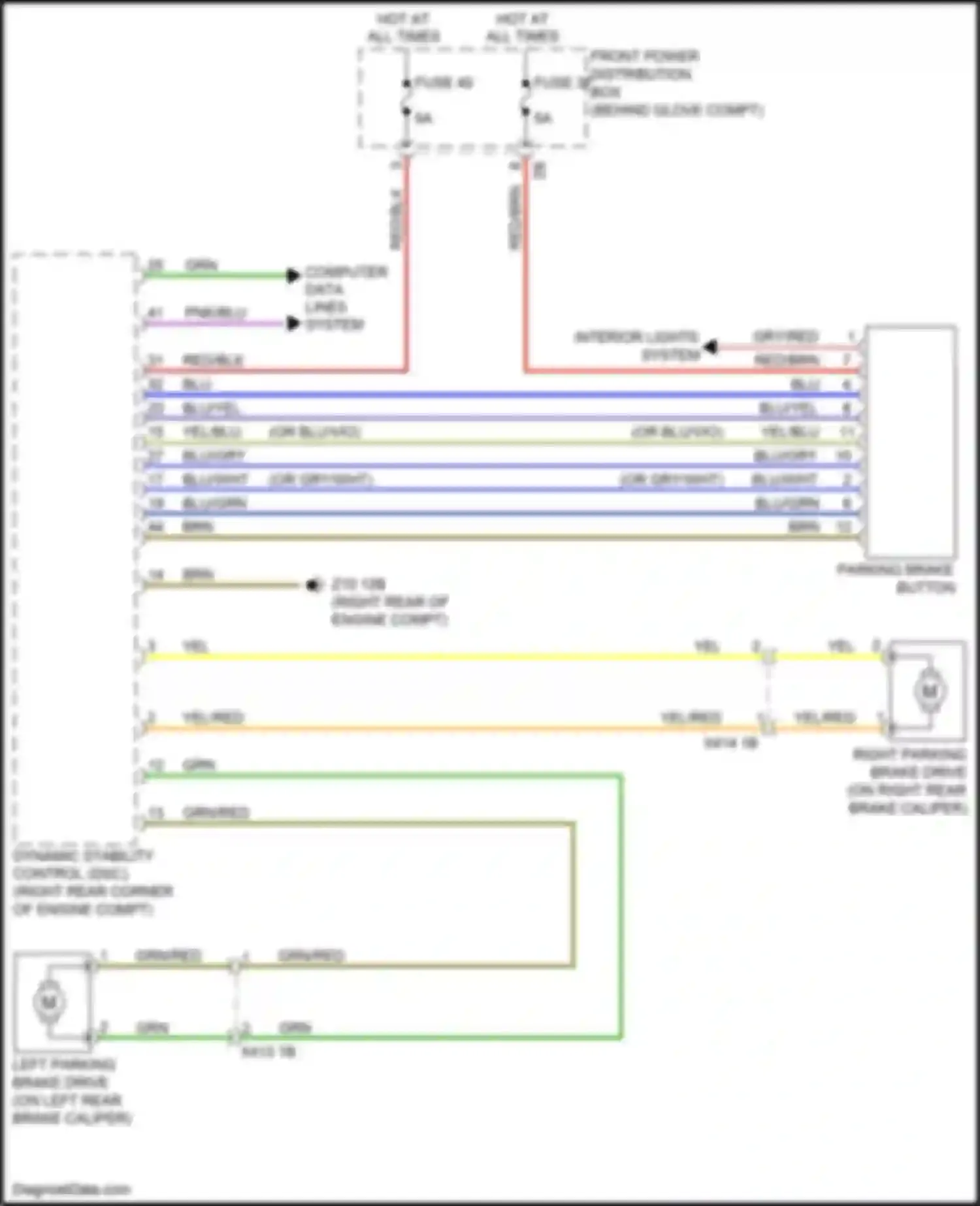Wiring diagram yel/red for BMW X2 F39 (2017-2023) (9 of 38)
