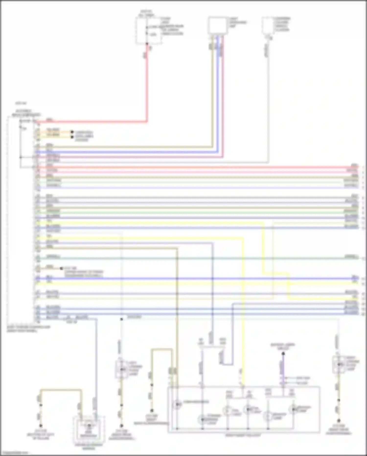 X3 M BMW F97 facelift (2021-2024): Exterior lamps circuit (1 of 4)