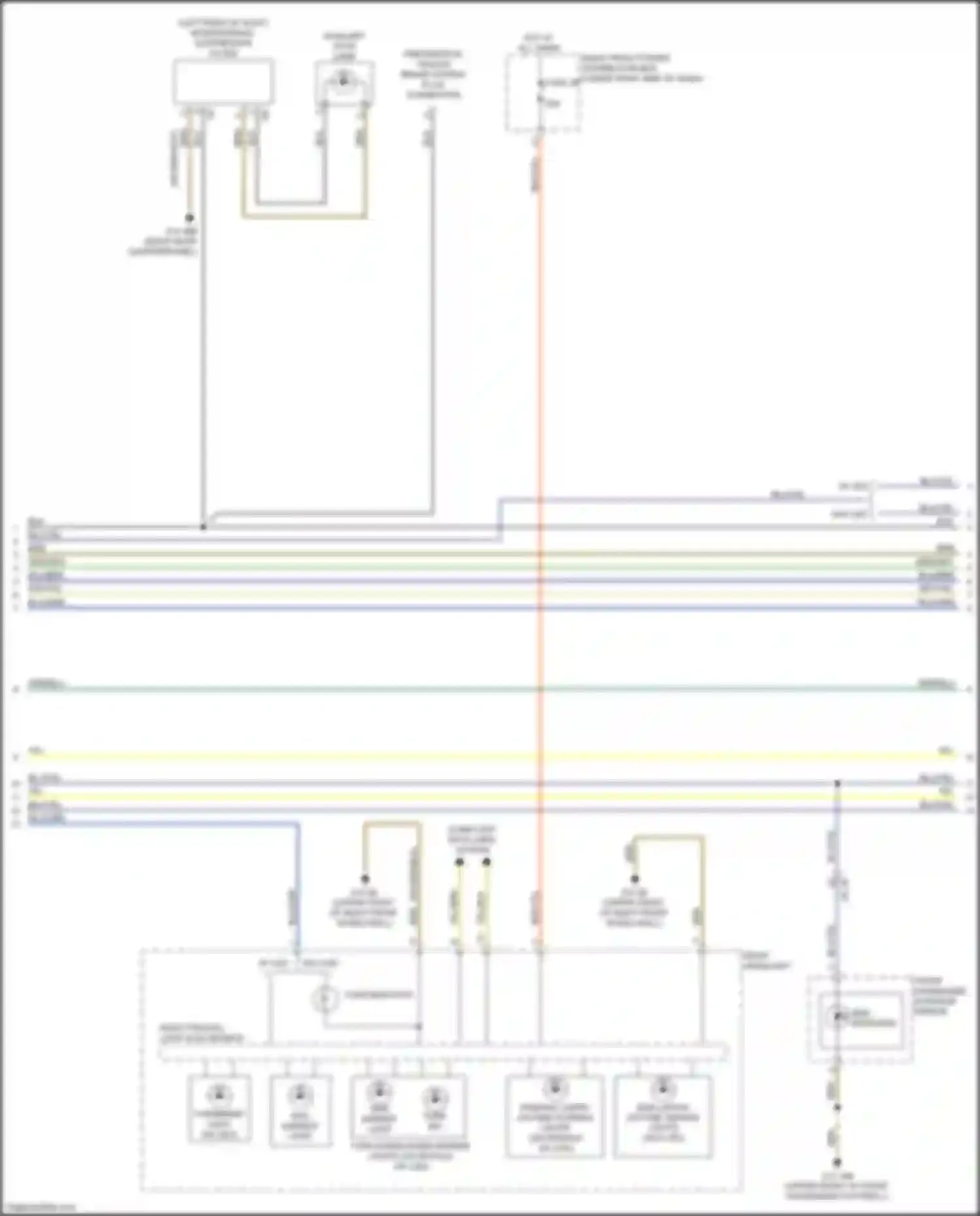 X3 M BMW F97 facelift (2021-2024): Exterior lamps circuit (3 of 4)