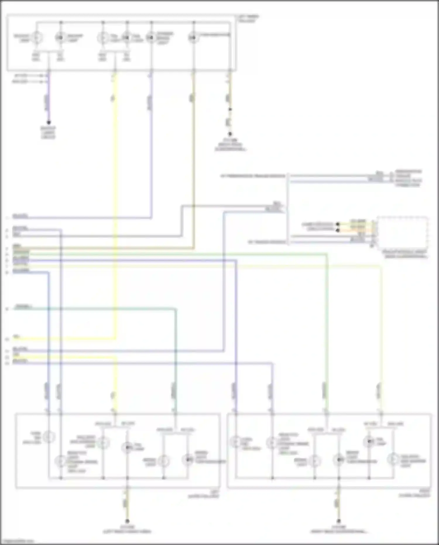 X3 M BMW F97 facelift (2021-2024): Exterior lamps circuit (4 of 4)