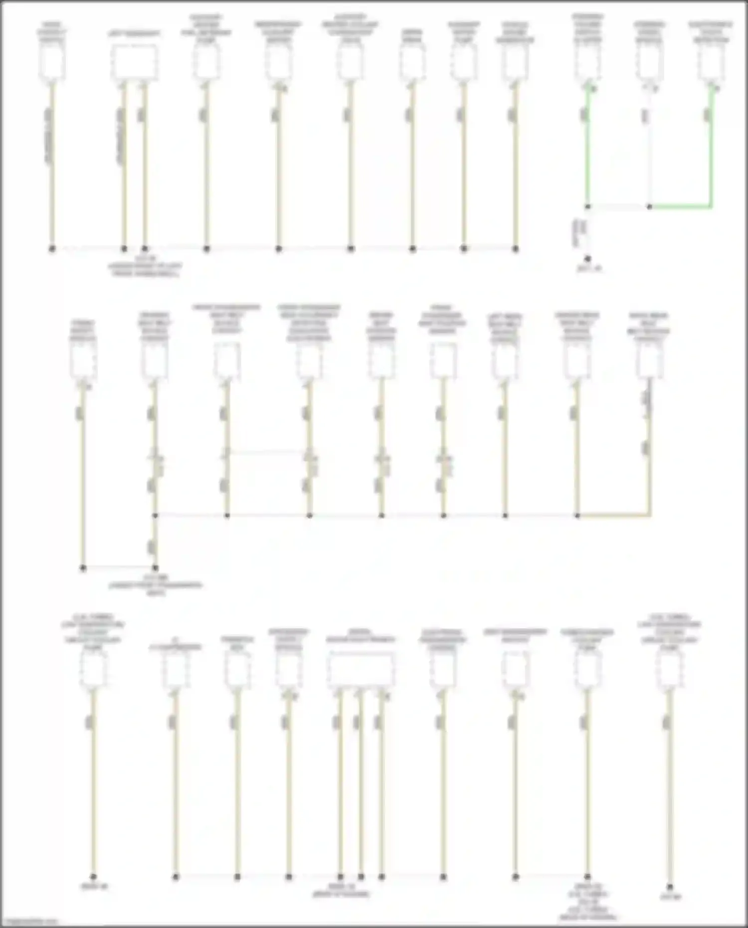 X3 M BMW F97 facelift (2021-2024): Ground distribution circuit (3 of 7)