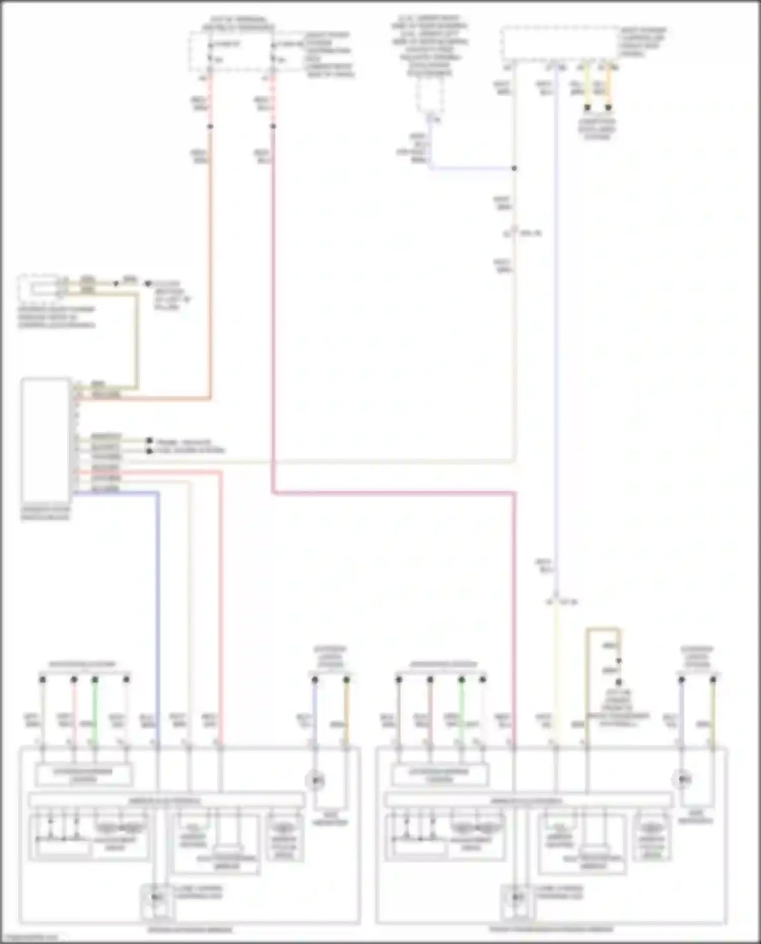 X3 M BMW F97 facelift (2021-2024): Memory mirrors circuit, w/ lin bus function