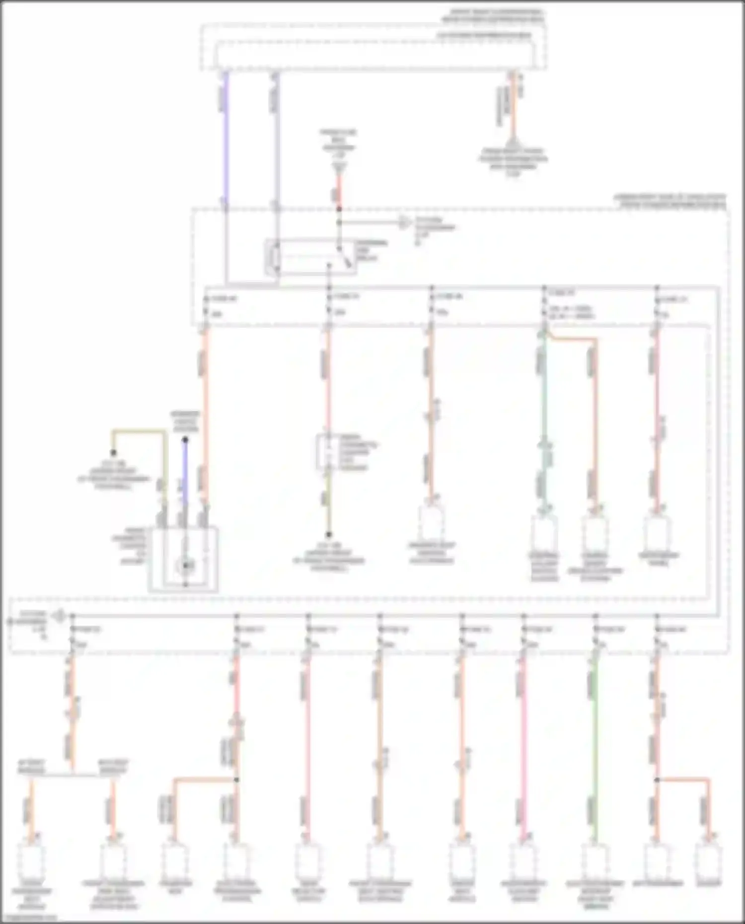 X3 M BMW F97 facelift (2021-2024): Power distribution circuit (3 of 9)