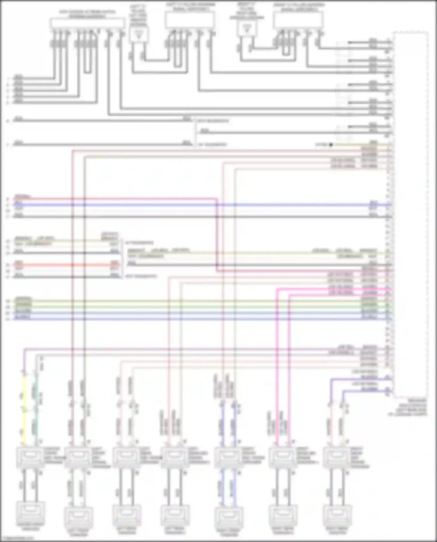 X3 M BMW F97 facelift (2021-2024): Receiver audio module circuit, high level (3 of 3)