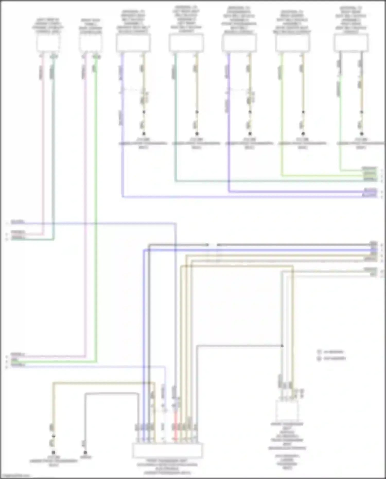 X3 M BMW F97 facelift (2021-2024): Supplemental restraints circuit (2 of 4)