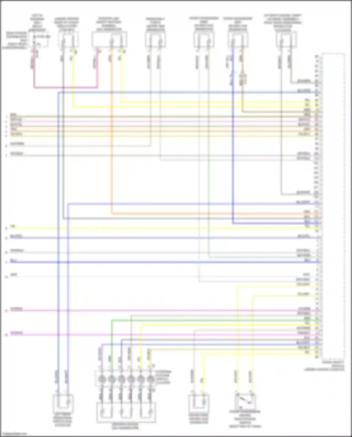 X3 M BMW F97 facelift (2021-2024): Supplemental restraints circuit (4 of 4)