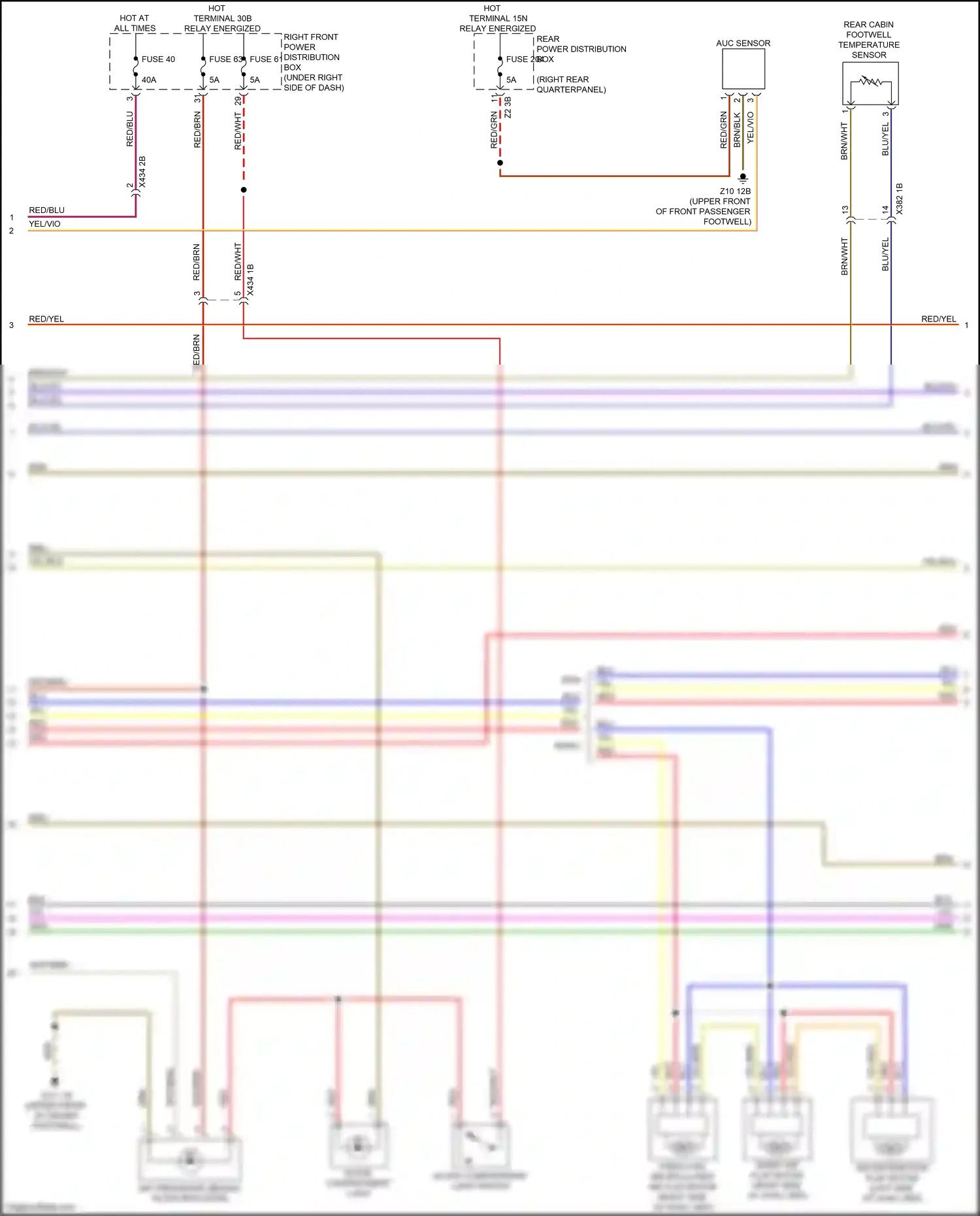 Wiring diagram auc sensor for BMW X3 M F97 facelift (2021-2024) (1 of 2)