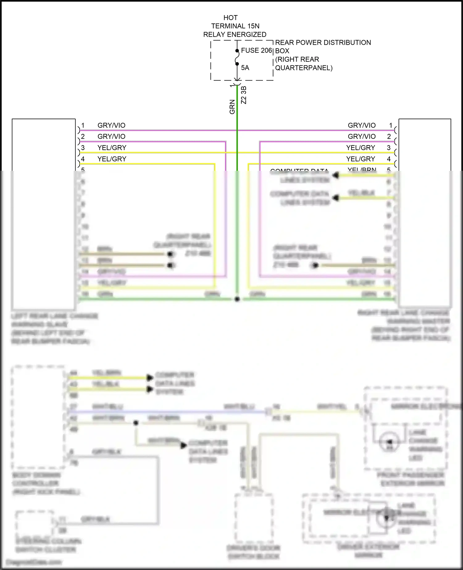 Wiring diagram body domain controller for BMW X3 M F97 facelift (2021-2024) (18 of 48)