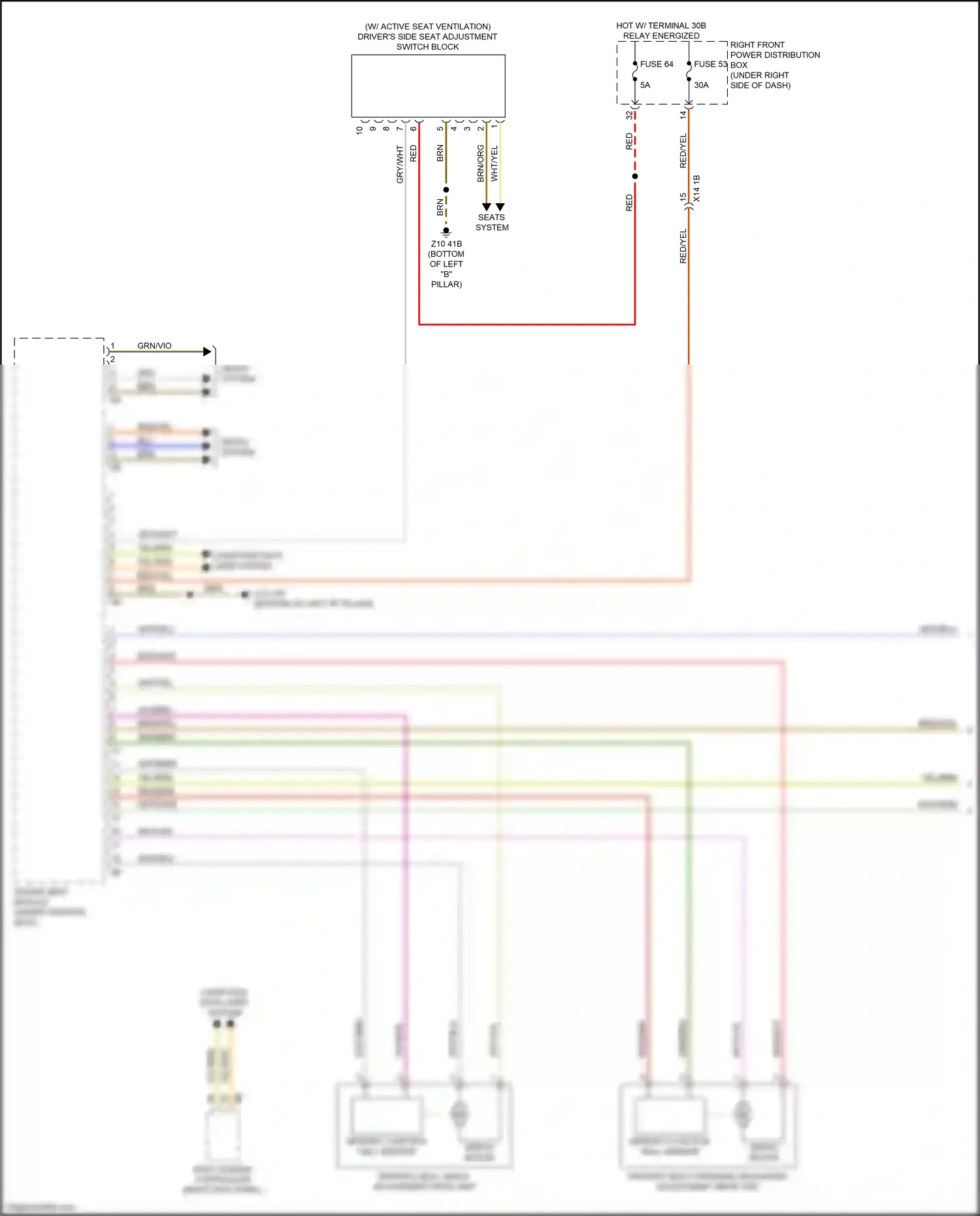 Wiring diagram body domain controller for BMW X3 M F97 facelift (2021-2024) (42 of 48)