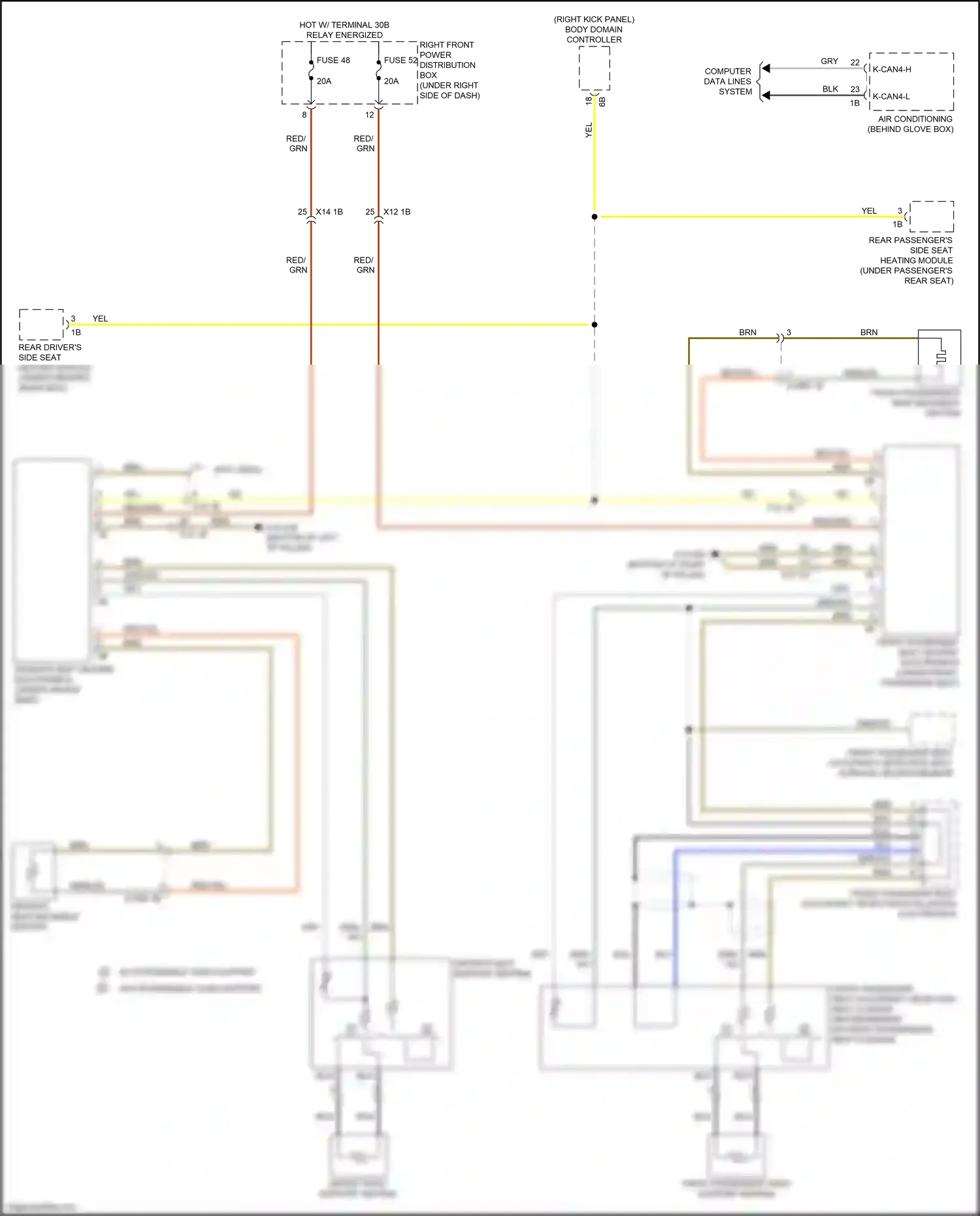Wiring diagram body domain controller for BMW X3 M F97 facelift (2021-2024) (43 of 48)