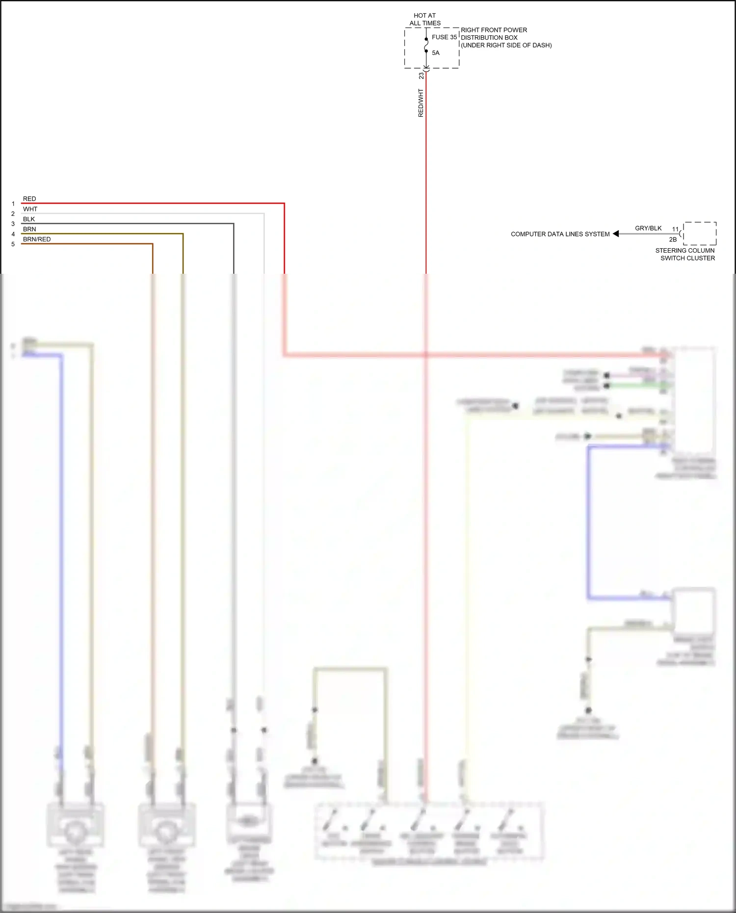 Wiring diagram body domain controller for BMW X3 M F97 facelift (2021-2024) (2 of 48)