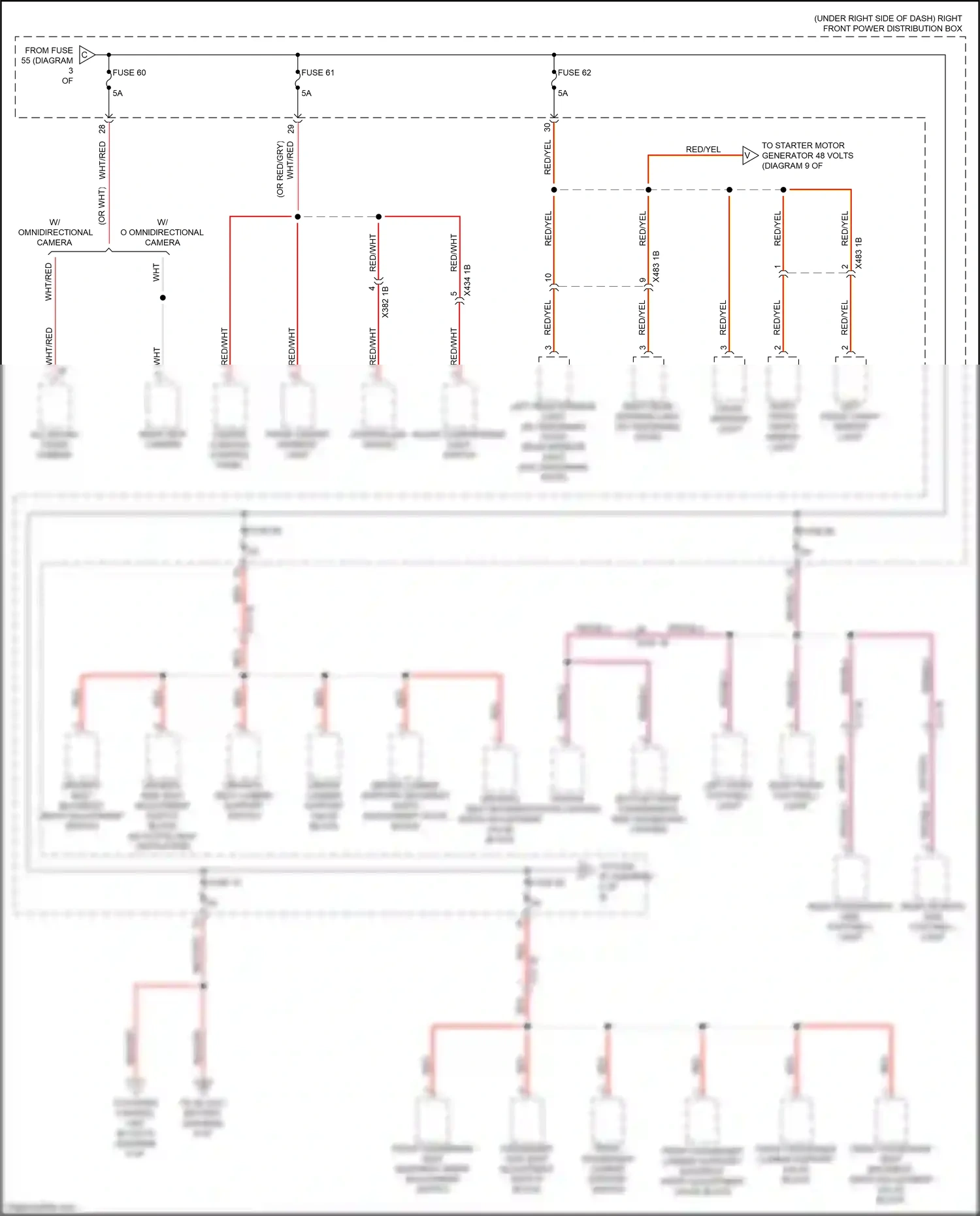 Wiring diagram center stack lighting for BMW X3 M F97 facelift (2021-2024) (4 of 4)