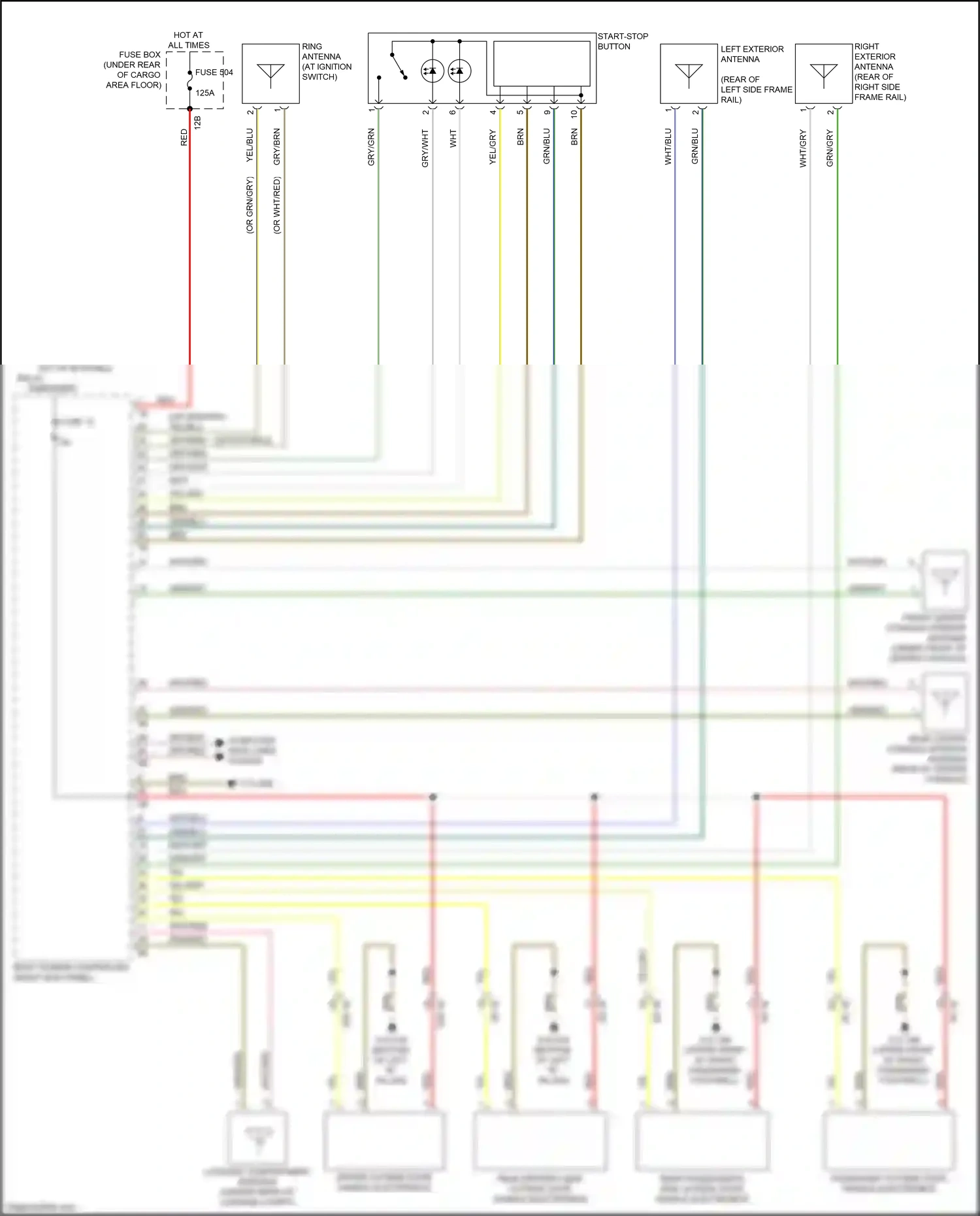 Wiring diagram computer data lines system for BMW X3 M F97 facelift (2021-2024) (1 of 103)