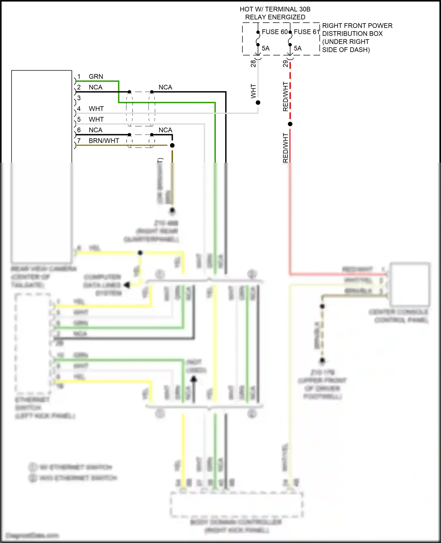 Wiring diagram computer data lines system for BMW X3 M F97 facelift (2021-2024) (58 of 103)