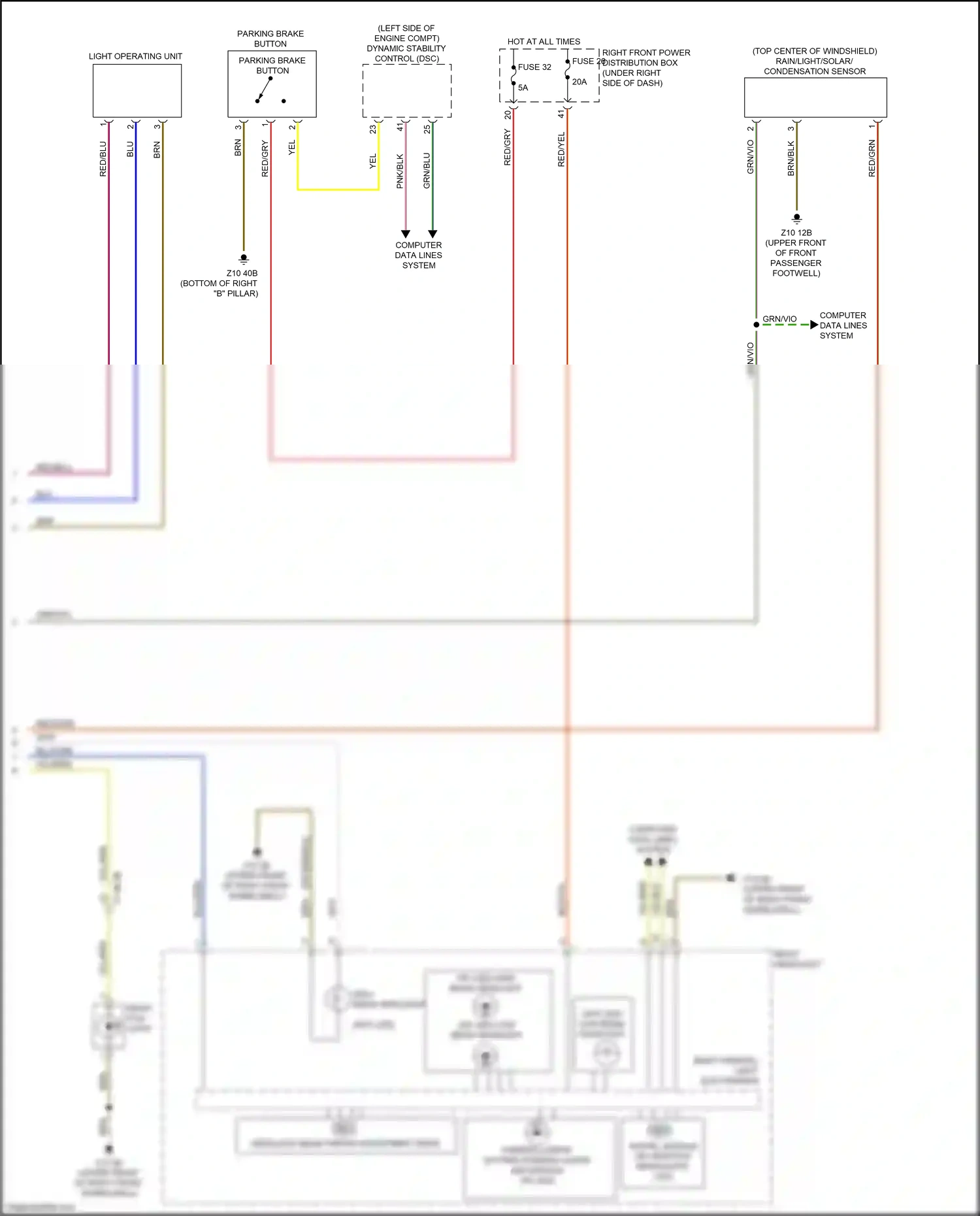 Wiring diagram computer data lines system for BMW X3 M F97 facelift (2021-2024) (25 of 103)