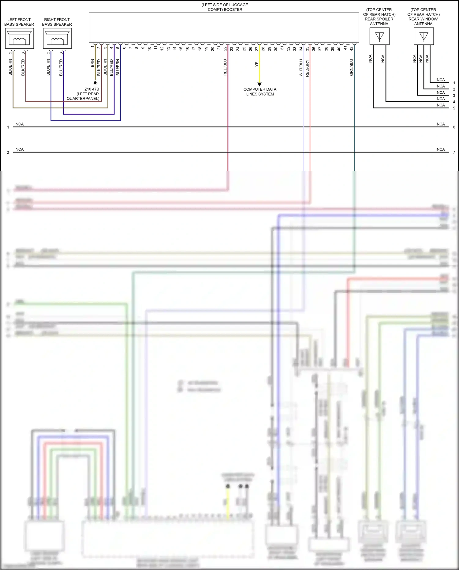 Wiring diagram computer data lines system for BMW X3 M F97 facelift (2021-2024) (36 of 103)