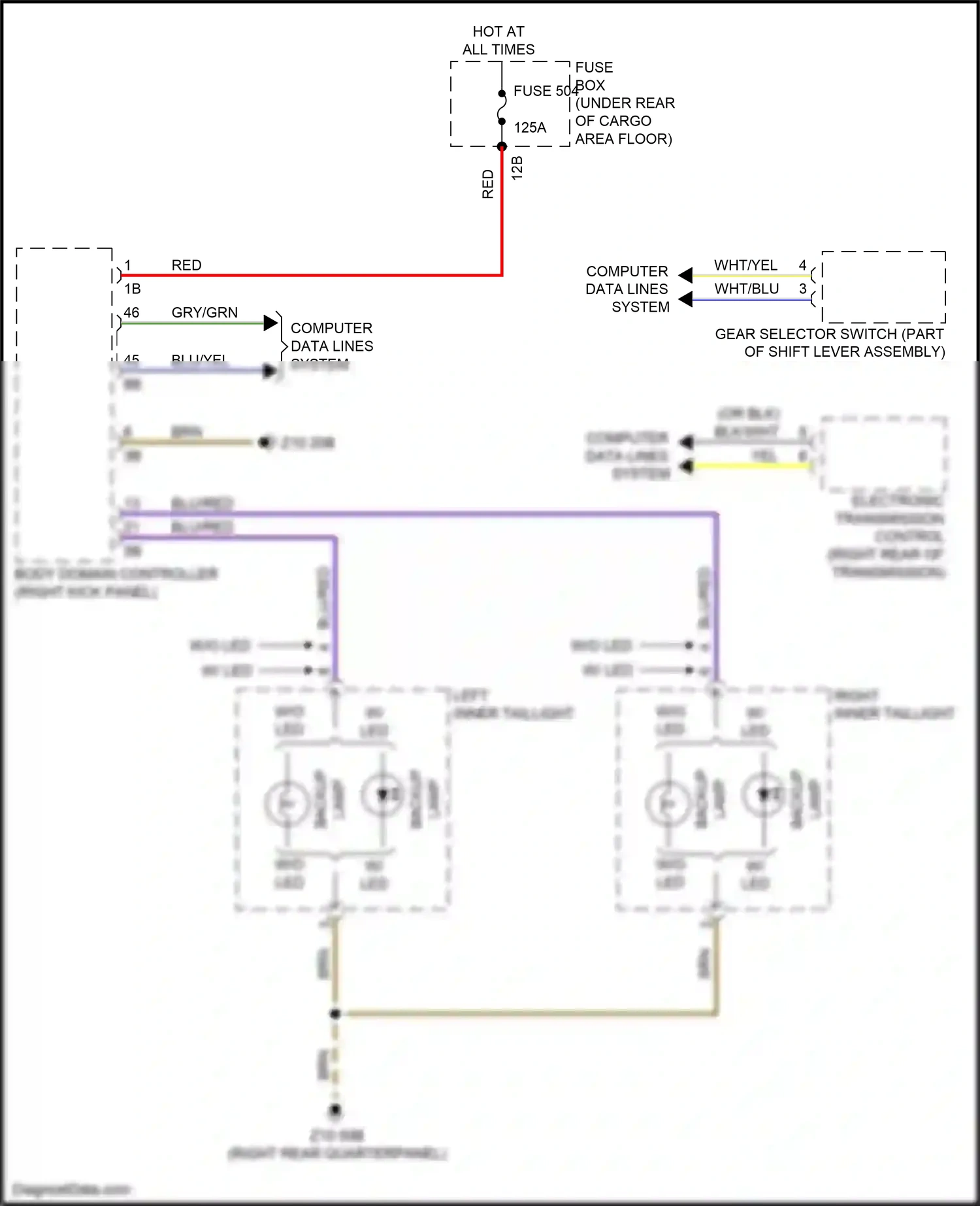 Wiring diagram computer data lines system for BMW X3 M F97 facelift (2021-2024) (61 of 103)