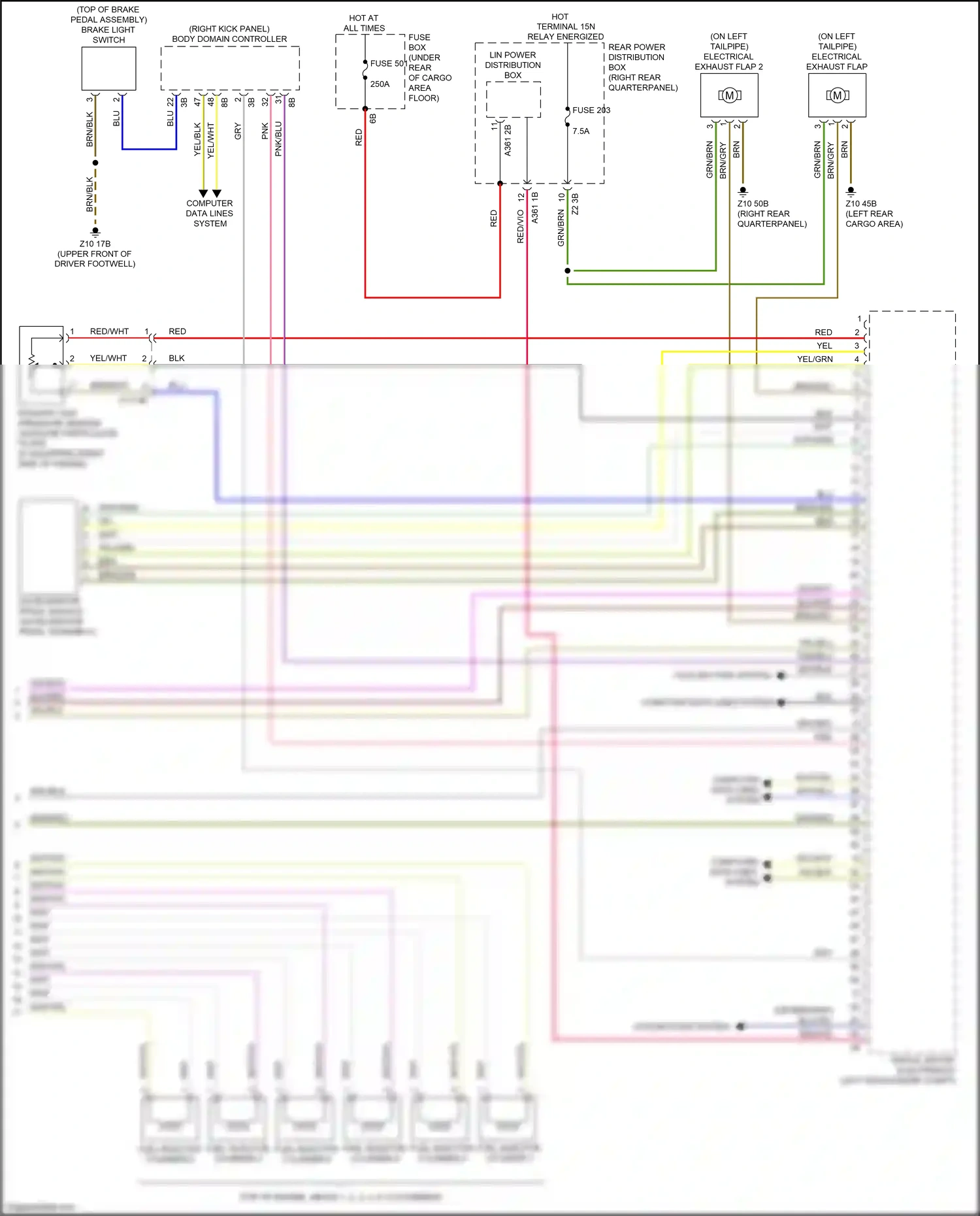 Wiring diagram computer data lines system for BMW X3 M F97 facelift (2021-2024) (103 of 103)