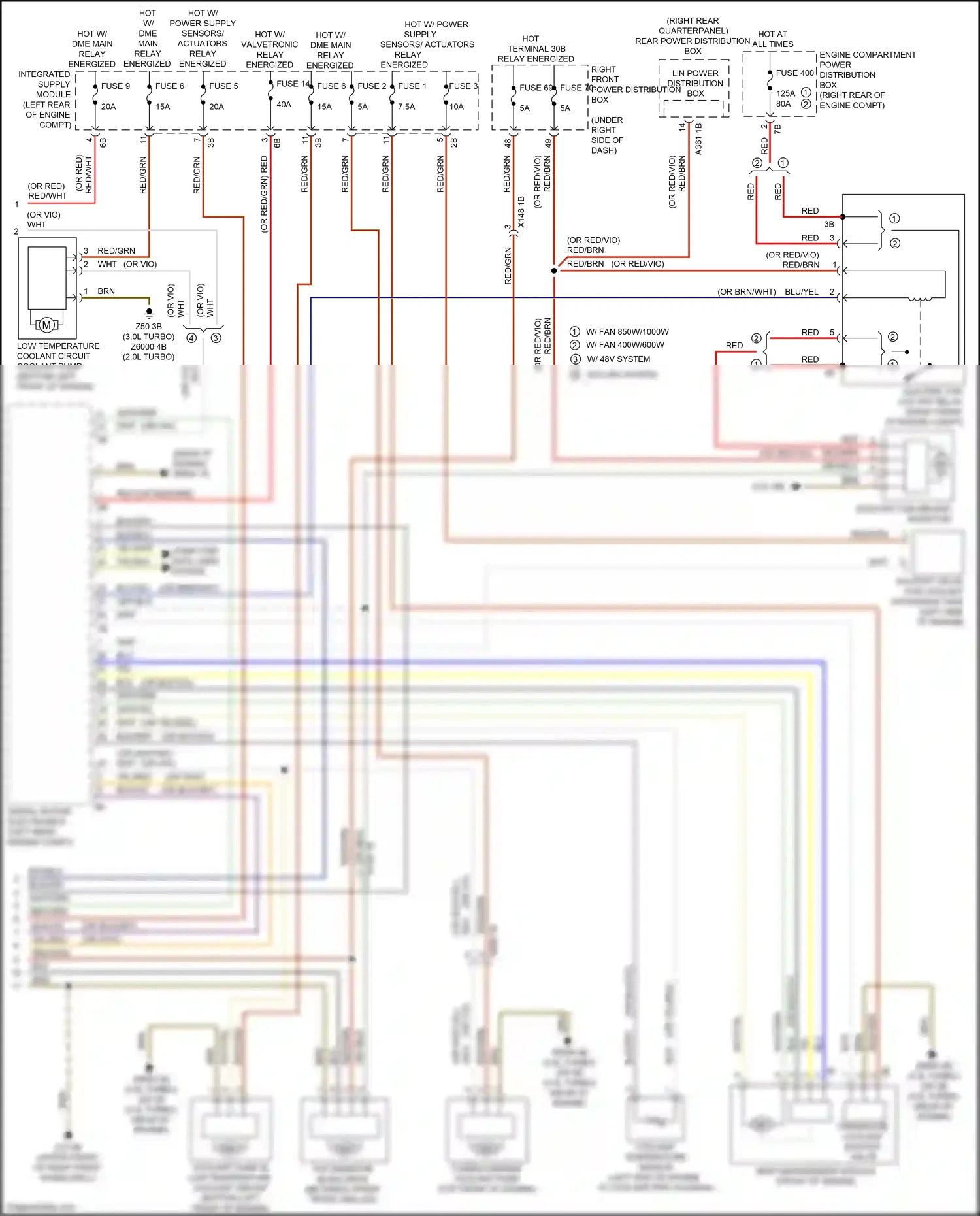 Wiring diagram digital motor electronics for BMW X3 M F97 facelift (2021-2024) (1 of 8)
