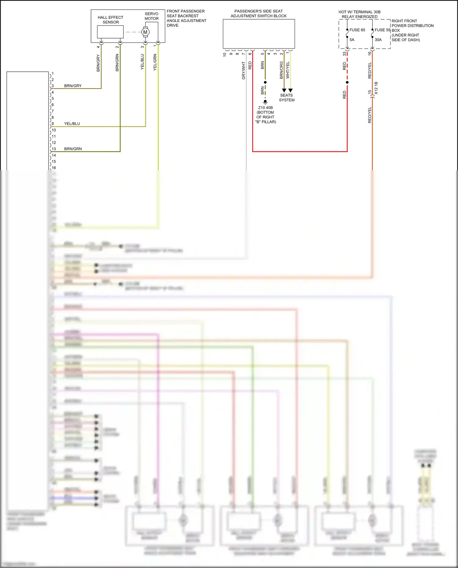 Wiring diagram hall effect sensor for BMW X3 M F97 facelift (2021-2024) (1 of 1)