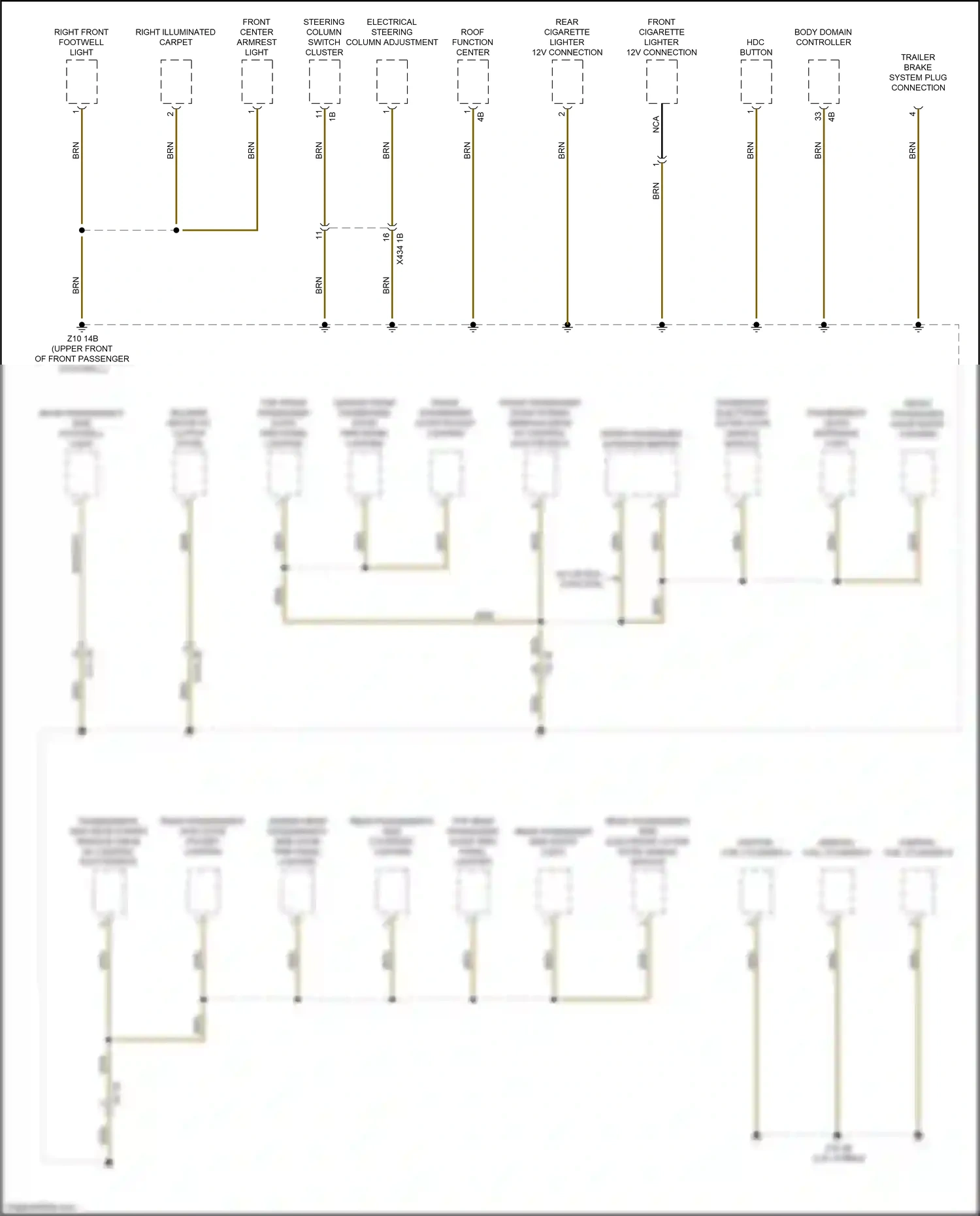 Wiring diagram hdc button for BMW X3 M F97 facelift (2021-2024) (1 of 1)