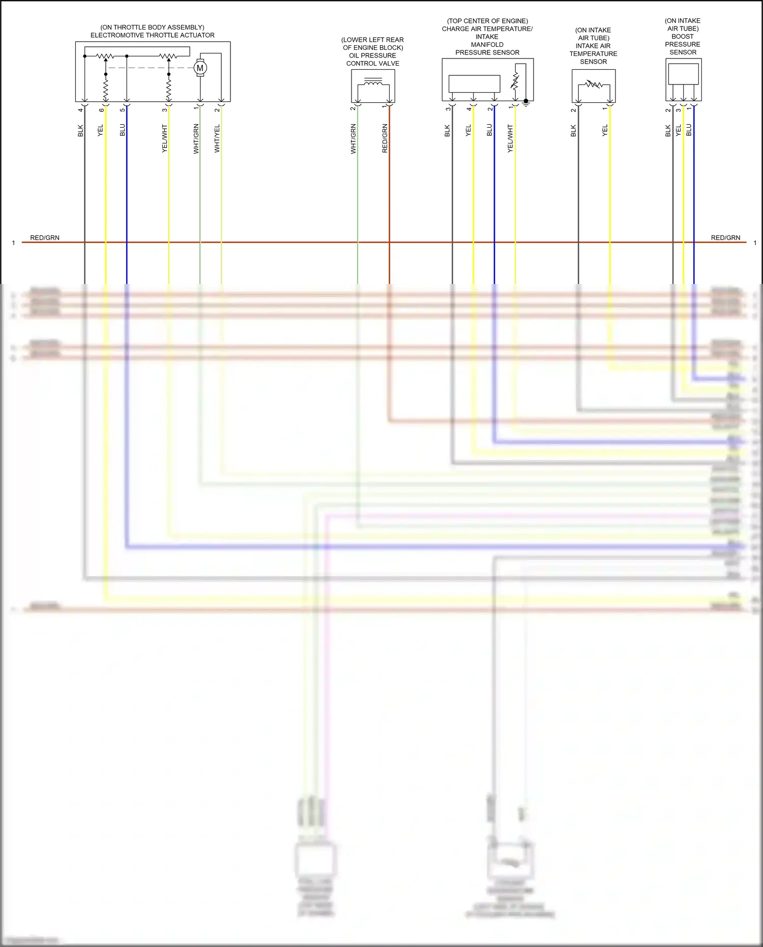 Wiring diagram intake air temperature sensor for BMW X3 M F97 facelift (2021-2024) (1 of 1)