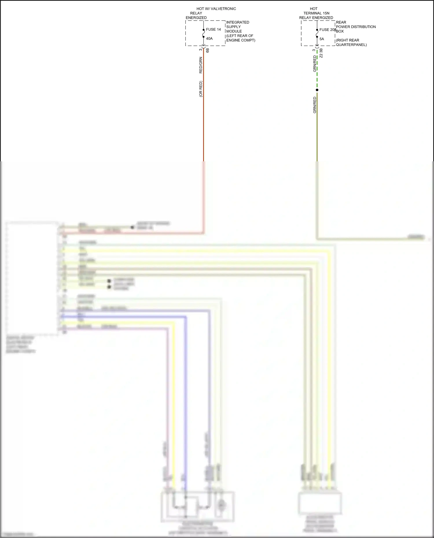 Wiring diagram integrated supply module for BMW X3 M F97 facelift (2021-2024) (3 of 5)