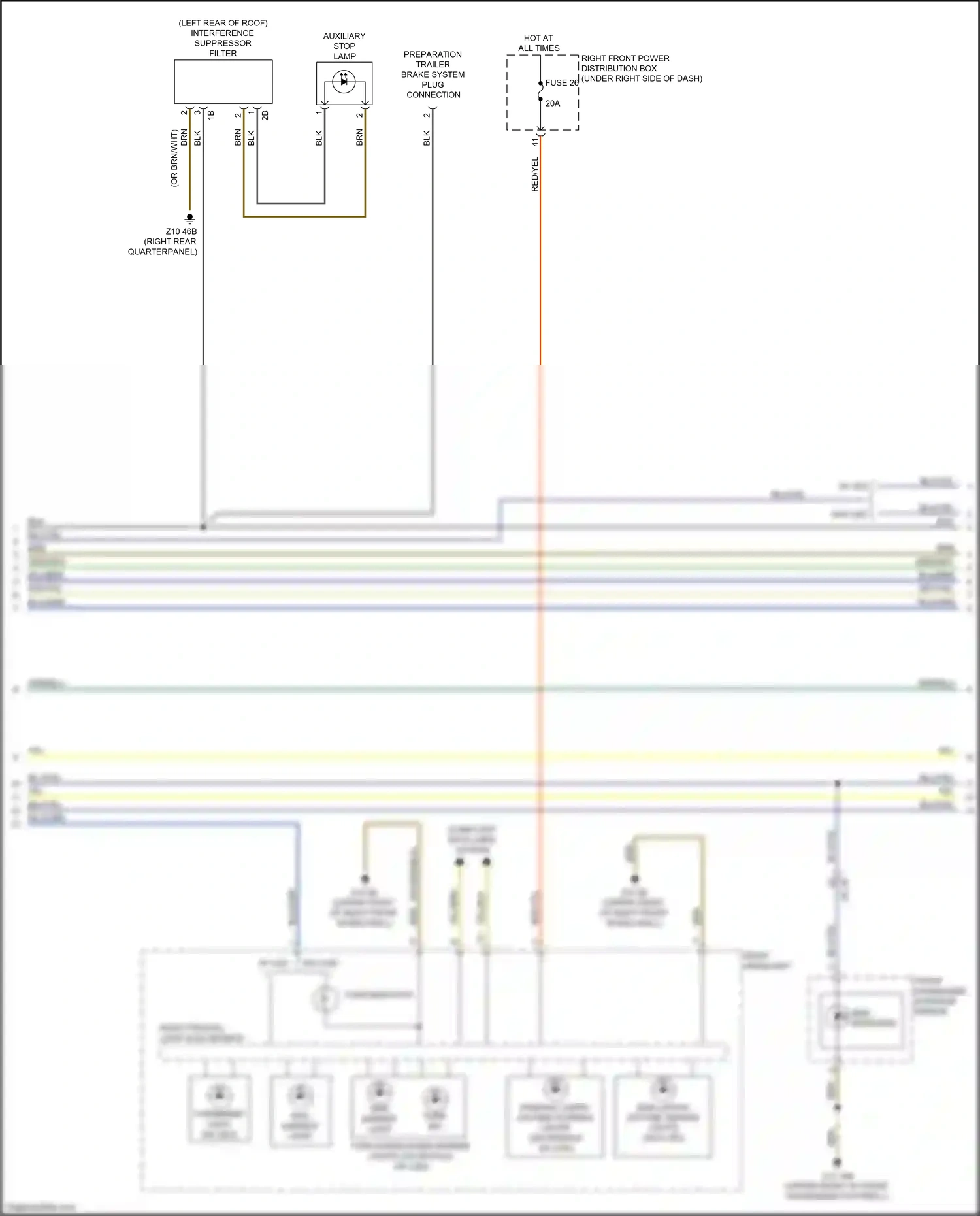 Wiring diagram interference suppressor filter for BMW X3 M F97 facelift (2021-2024) (1 of 1)