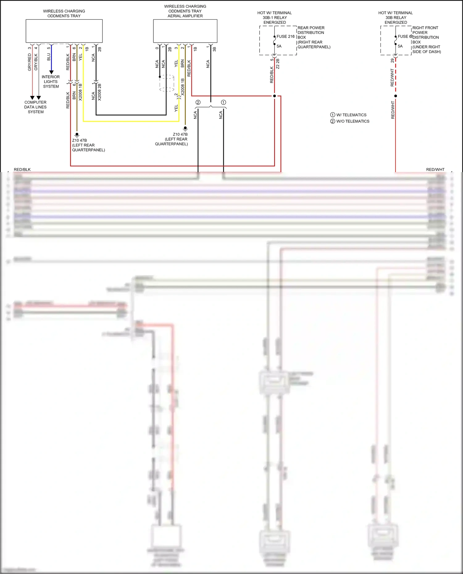 Wiring diagram left front mid-range speaker for BMW X3 M F97 facelift (2021-2024) (1 of 15)