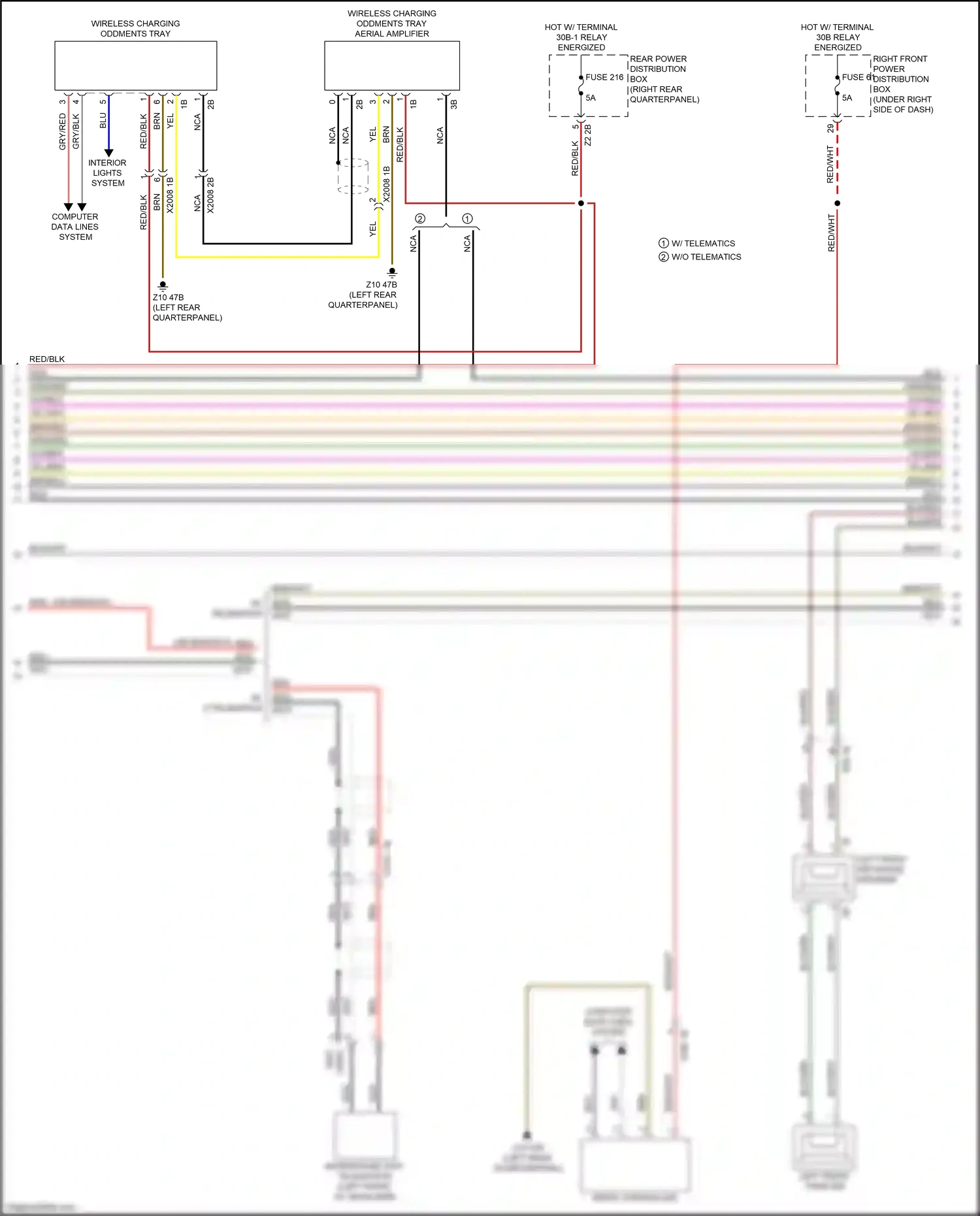 Wiring diagram left front tweeter for BMW X3 M F97 facelift (2021-2024) (2 of 9)