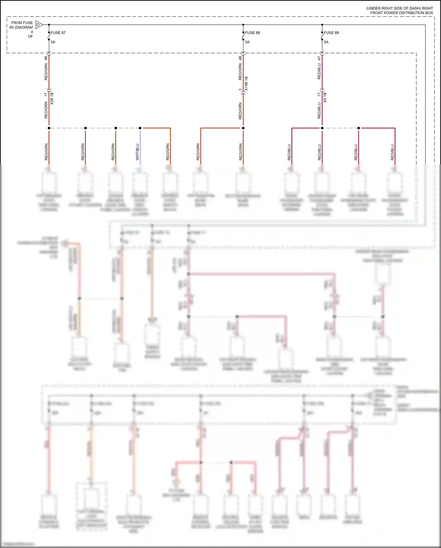 Wiring diagram left frontal light electronics left headlight for BMW X3 M F97 facelift (2021-2024) (1 of 1)