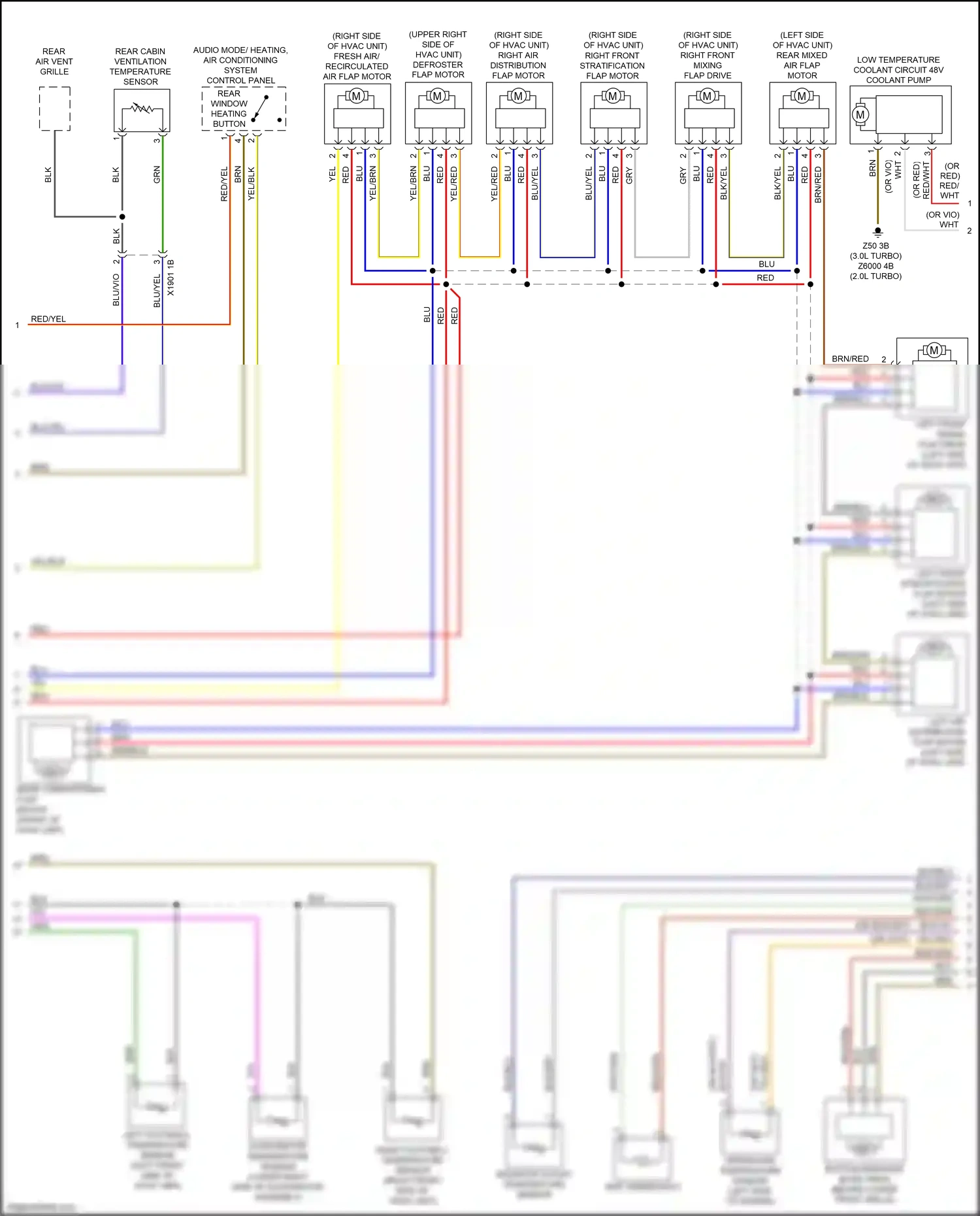 Wiring diagram rear window heating button for BMW X3 M F97 facelift (2021-2024) (1 of 2)