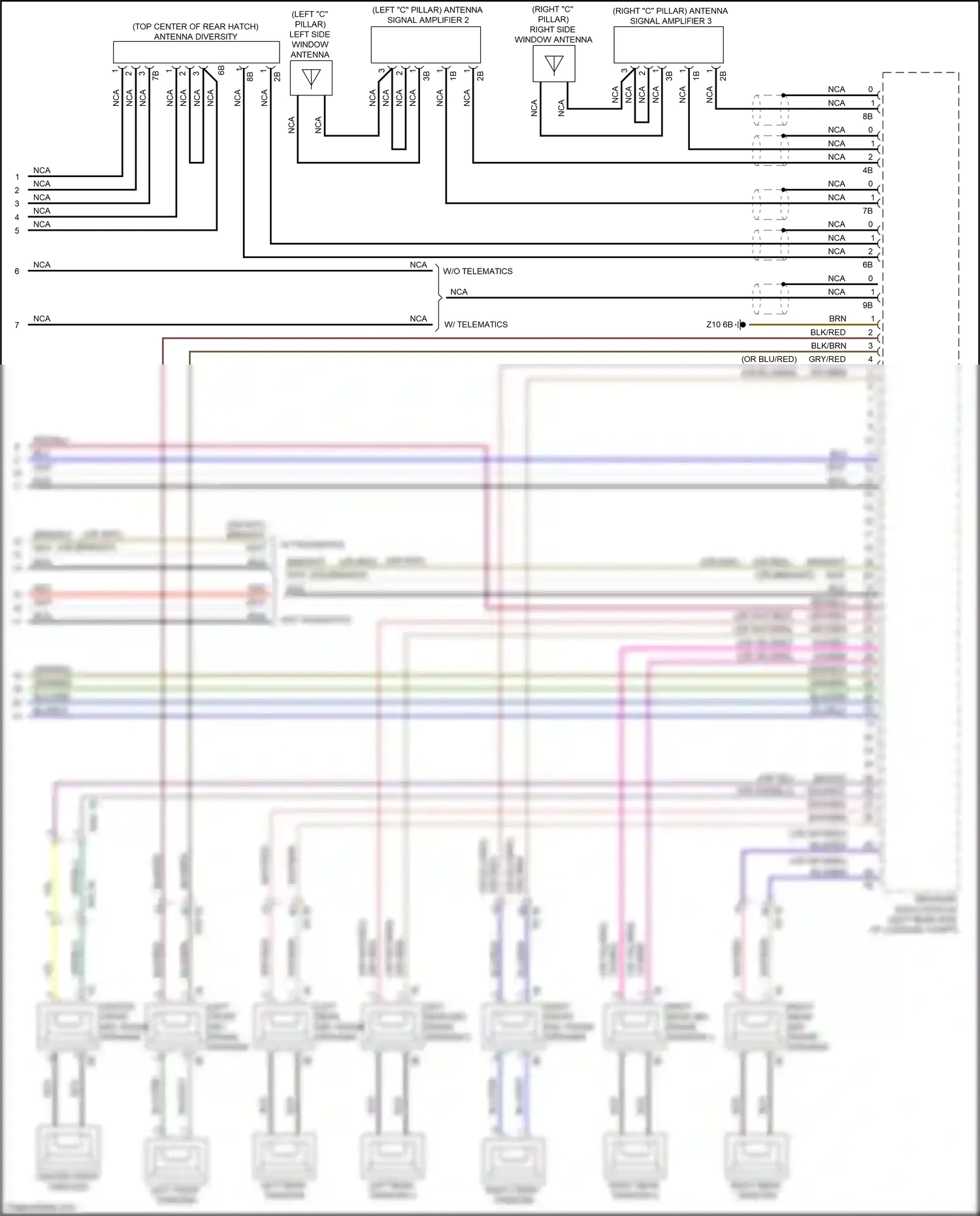 Wiring diagram receiver audio module for BMW X3 M F97 facelift (2021-2024) (2 of 6)