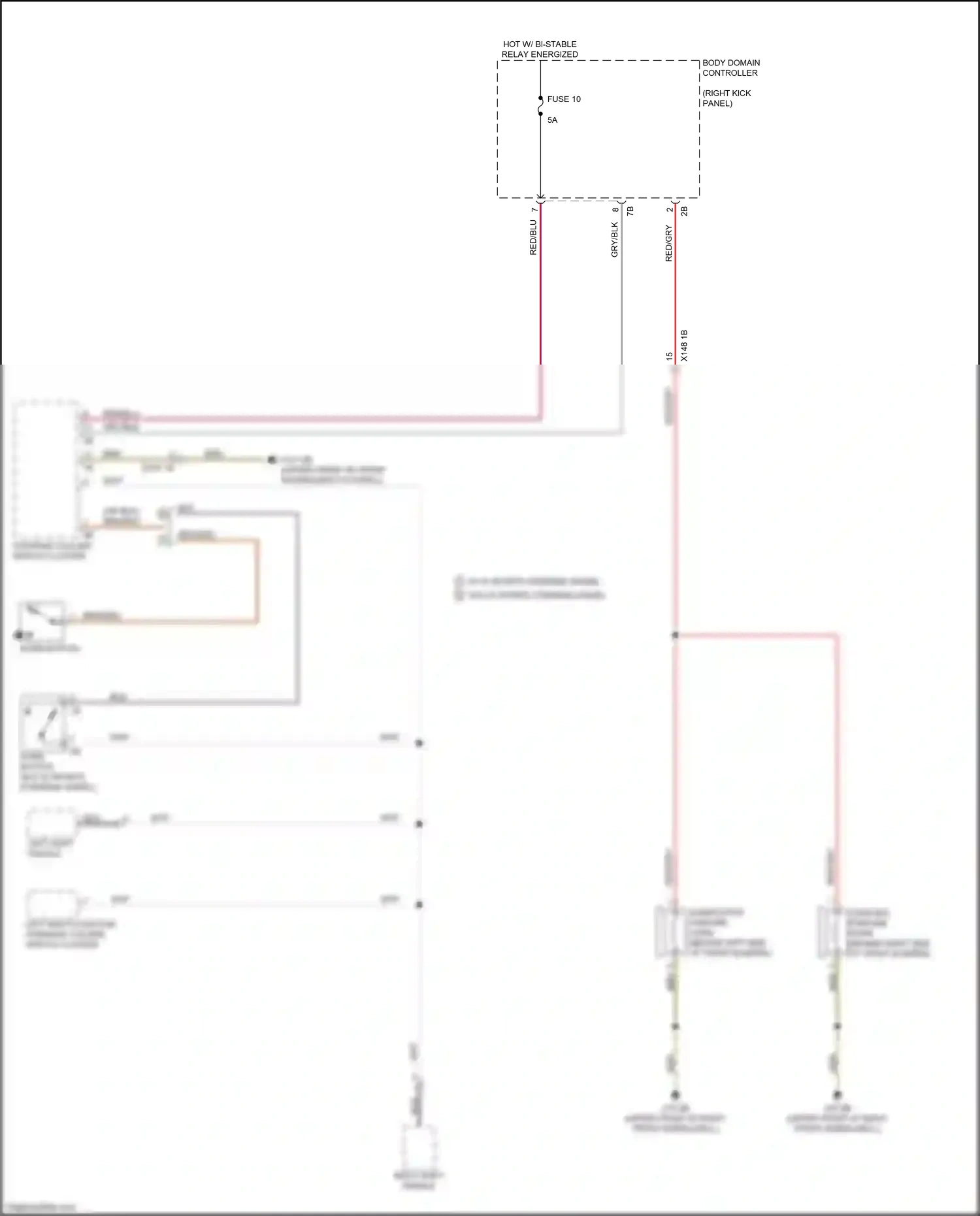 Wiring diagram steering column switch cluster for BMW X3 M F97 facelift (2021-2024) (5 of 14)