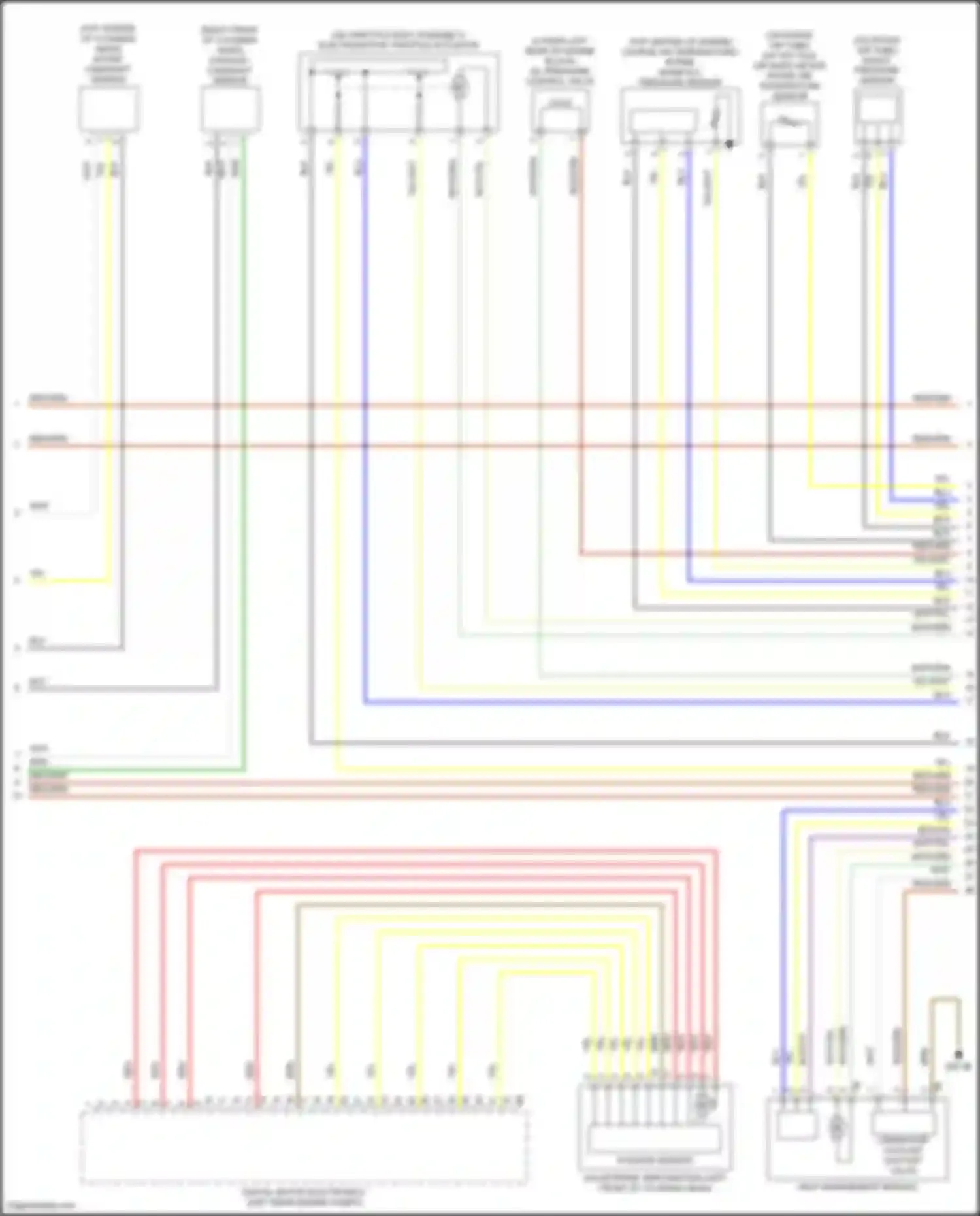 X3 M BMW F97 (2019-2021): Wiring diagram engine performance 3.0l turbo (2 of 6)