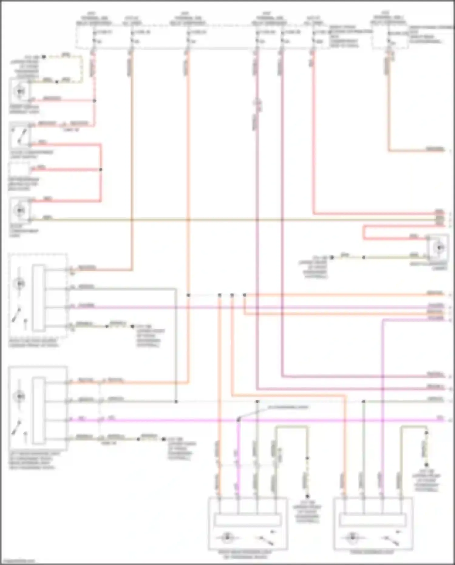 X3 M BMW F97 (2019-2021): Courtesy lamps circuit (1 of 4)