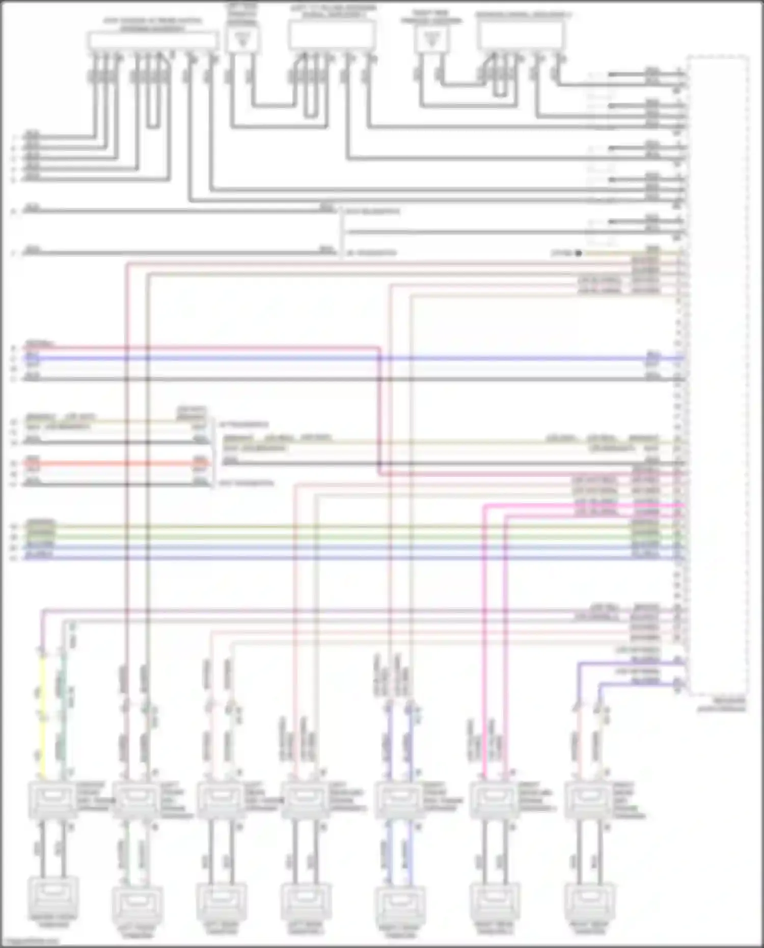 X3 M BMW F97 (2019-2021): Navigation circuit, high level w/ receiver audio module (3 of 3)