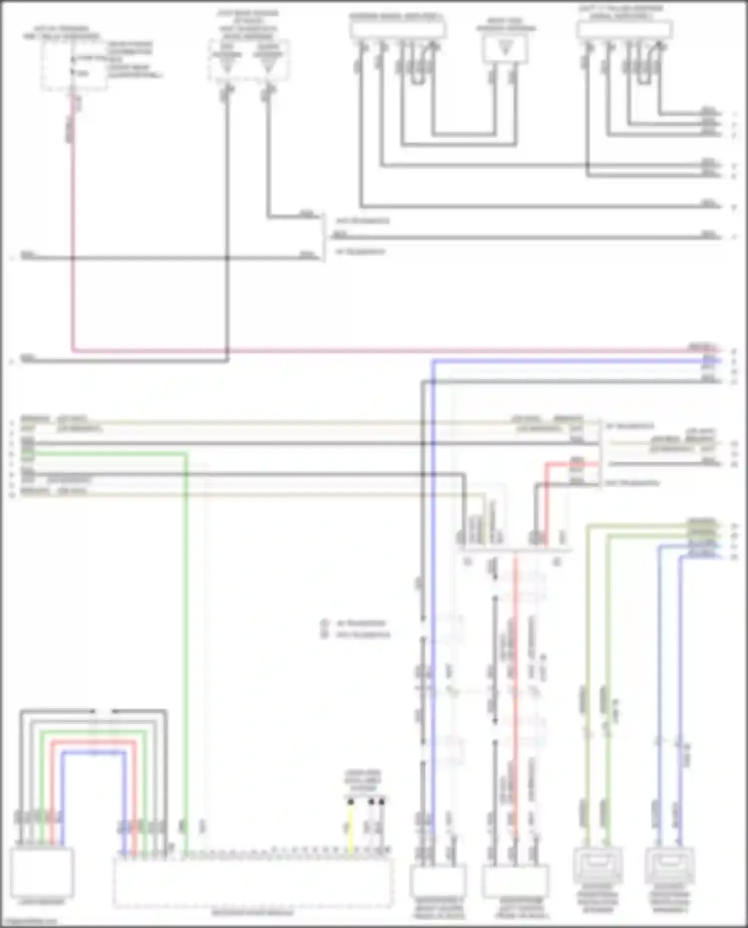 X3 M BMW F97 (2019-2021): Navigation circuit, mid level w/ receiver audio module (2 of 3)