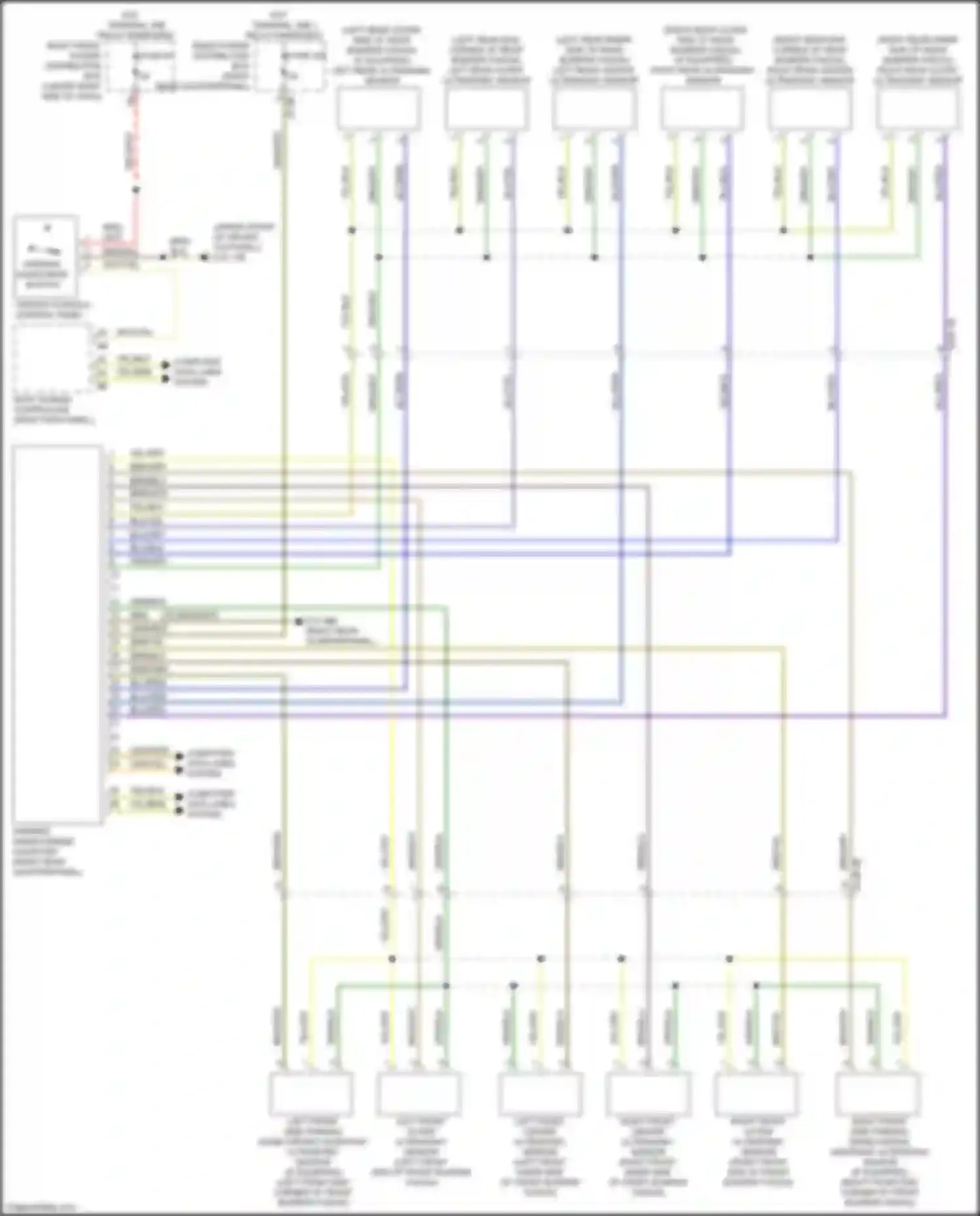 X3 M BMW F97 (2019-2021): Parking assistant circuit
