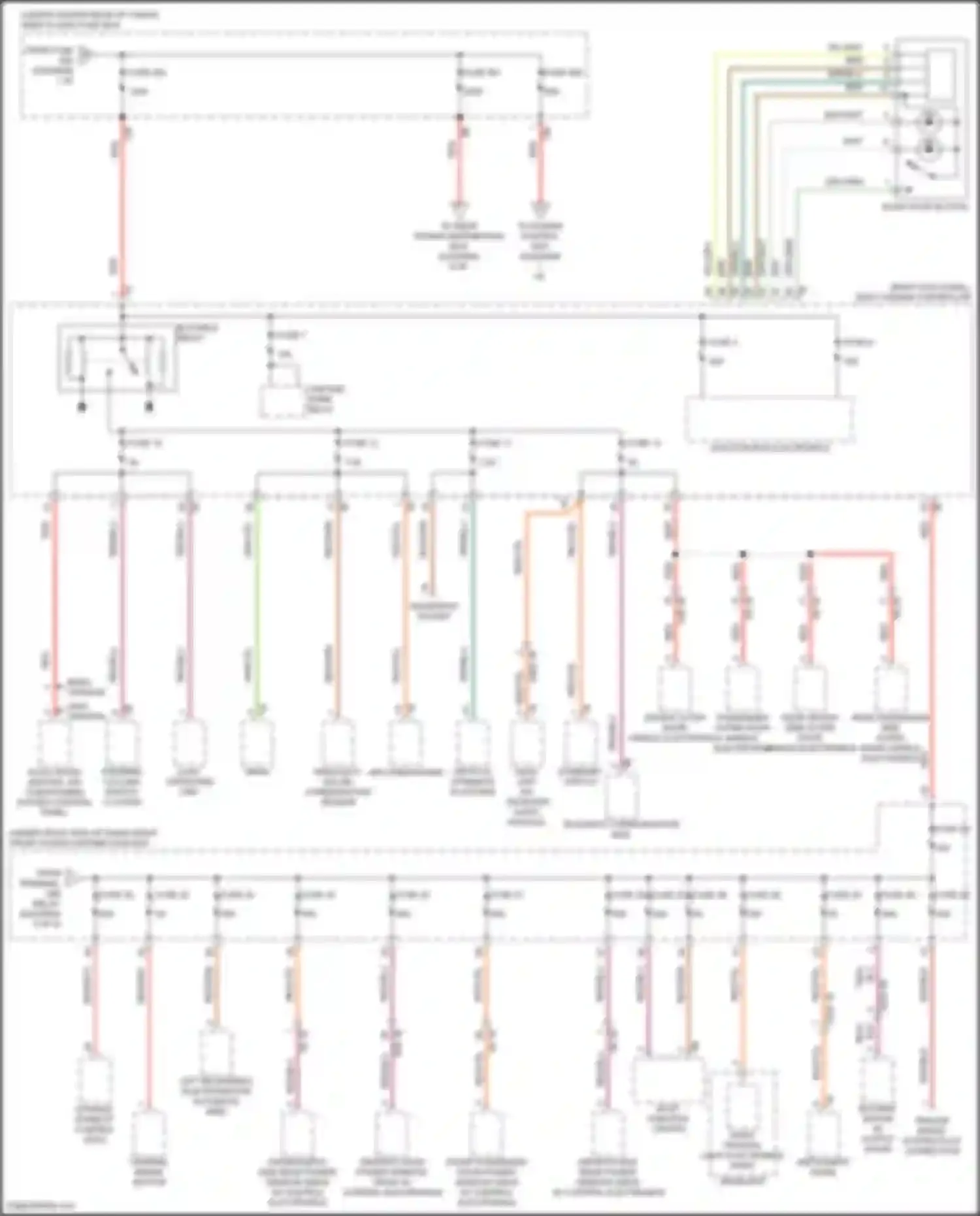 X3 M BMW F97 (2019-2021): Power distribution circuit (2 of 8)