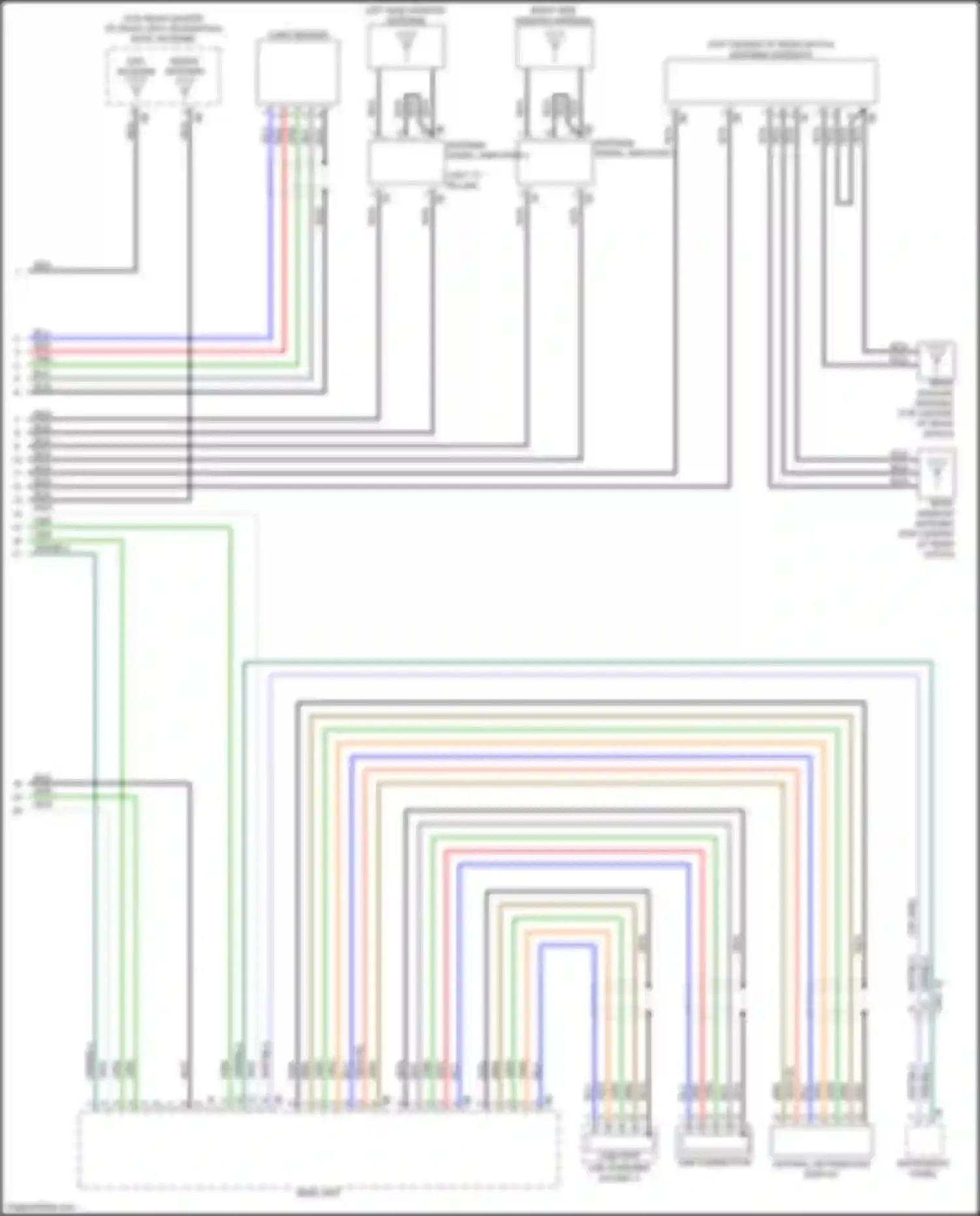 X3 M BMW F97 (2019-2021): Receiver audio module circuit, base (3 of 3)