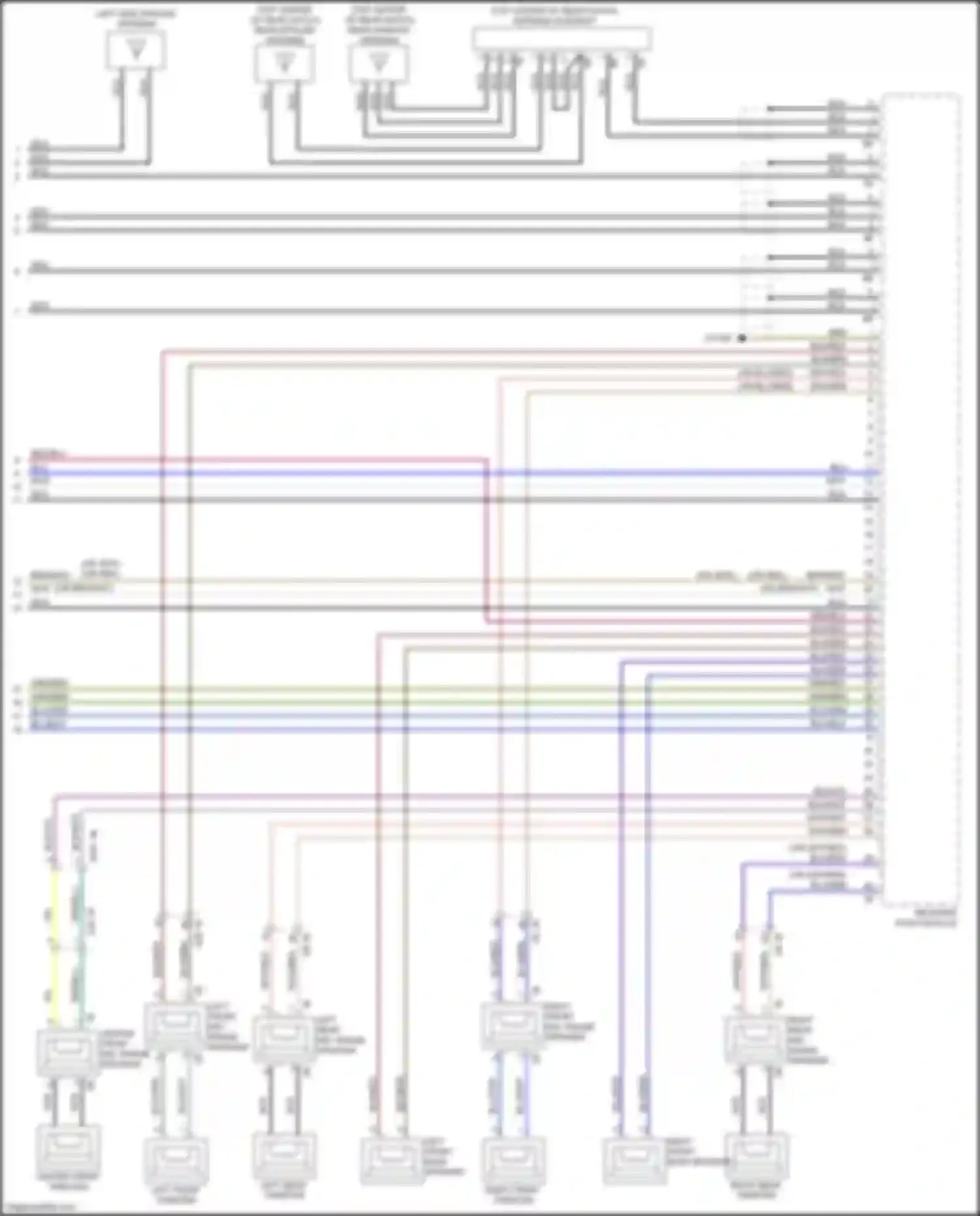 X3 M BMW F97 (2019-2021): Receiver audio module circuit, mid level (3 of 3)