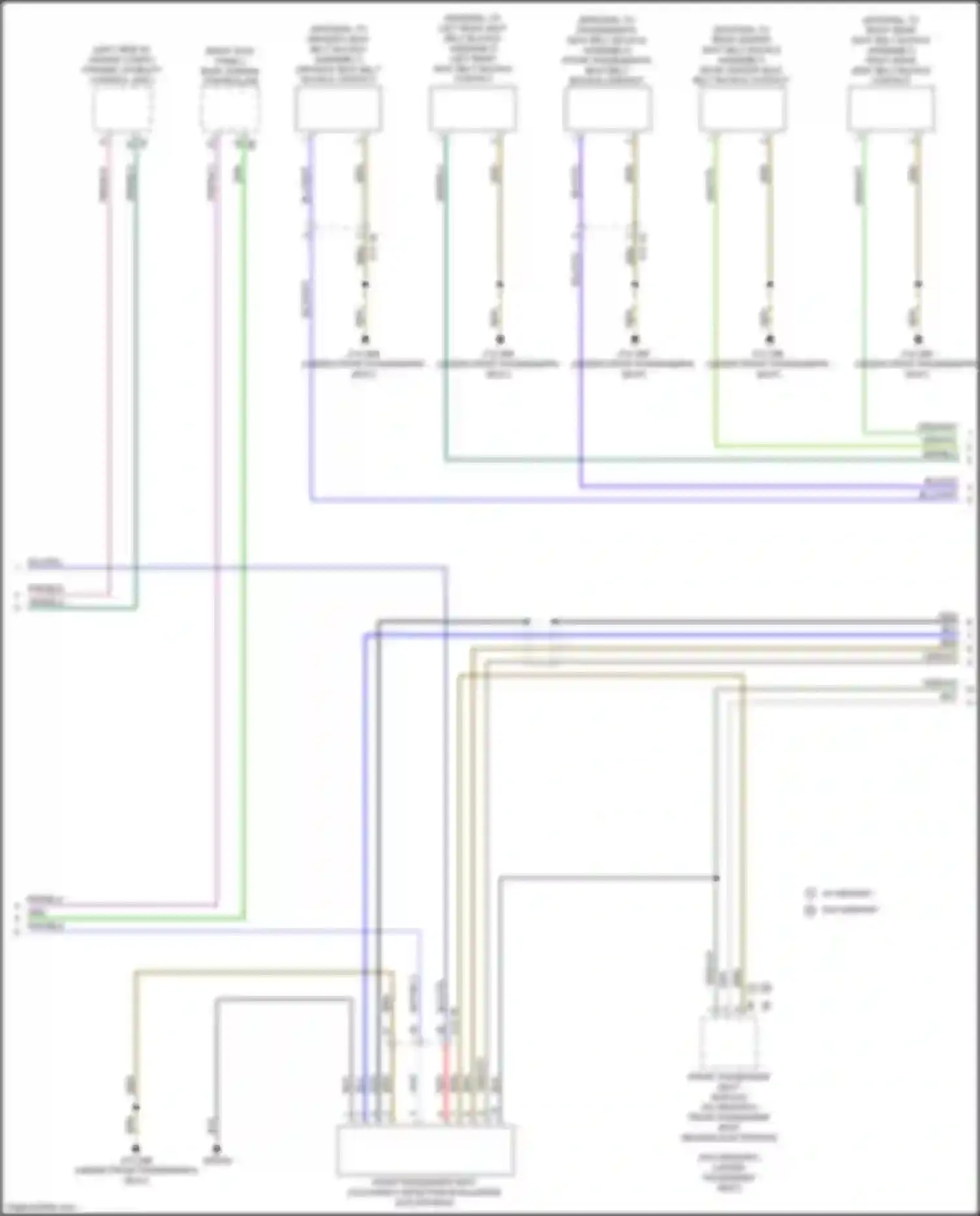 X3 M BMW F97 (2019-2021): Supplemental restraints circuit (2 of 4)
