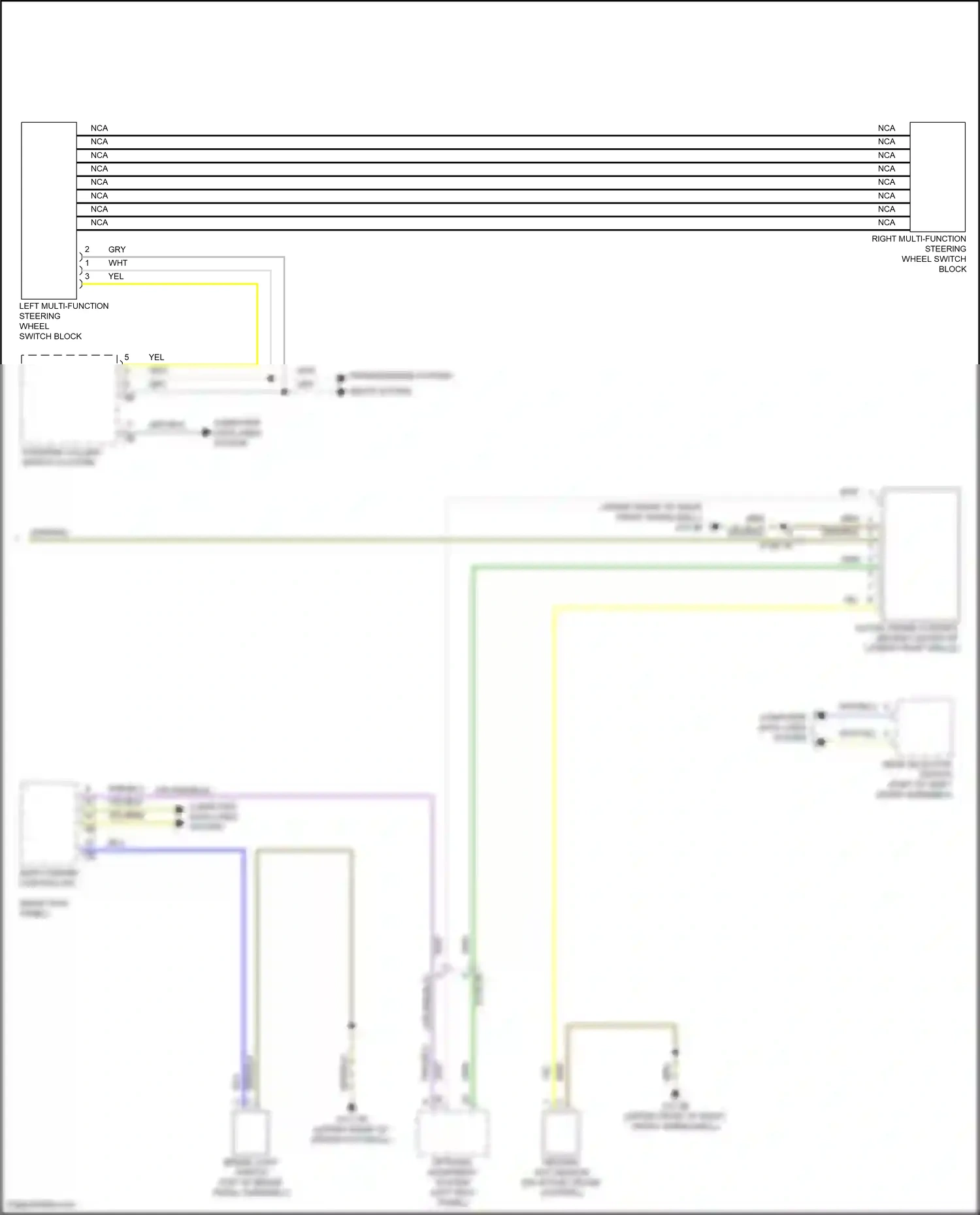 Wiring diagram active cruise control for BMW X3 M F97 (2019-2021) (3 of 5)