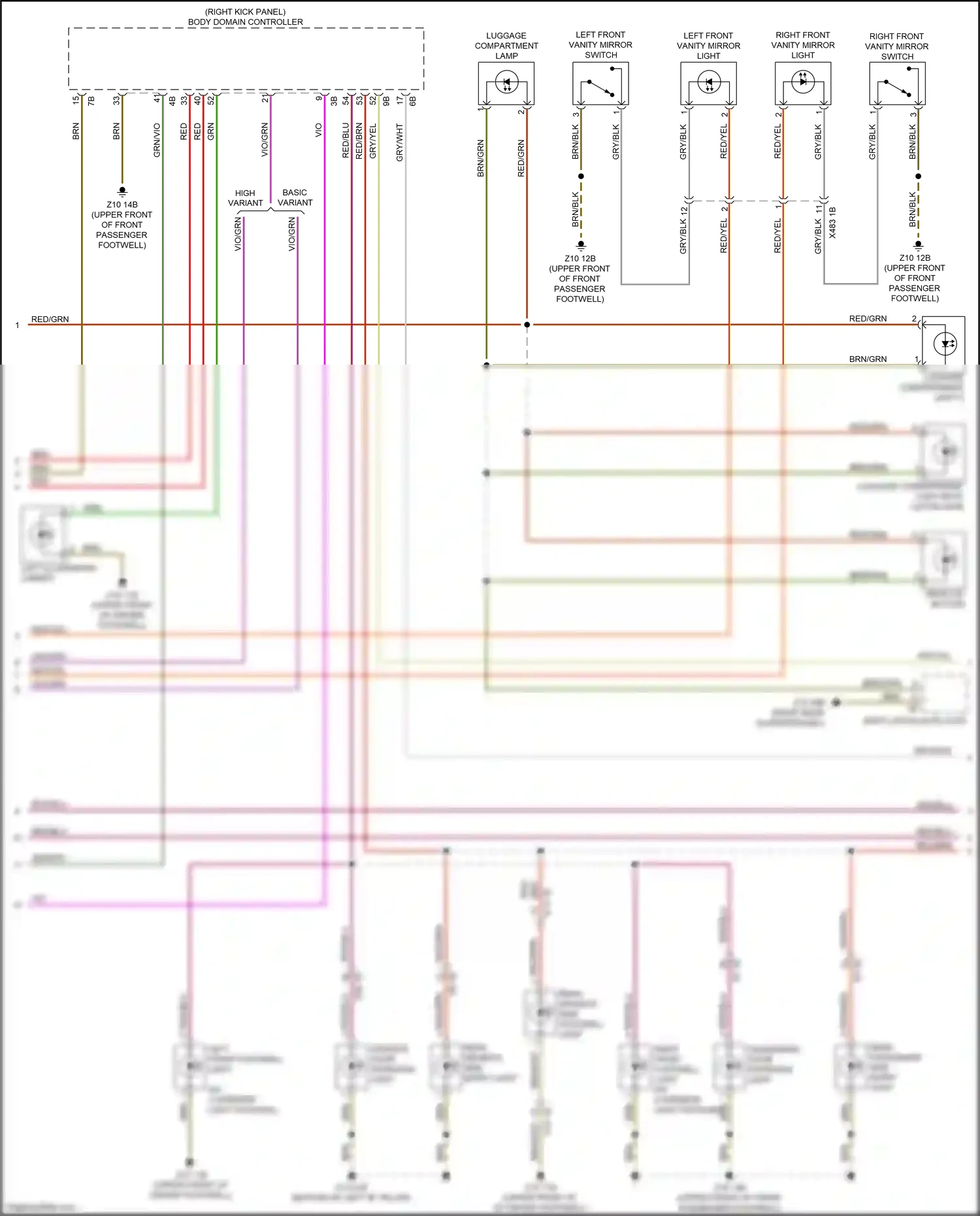 Wiring diagram basic variant for BMW X3 M F97 (2019-2021) (1 of 1)